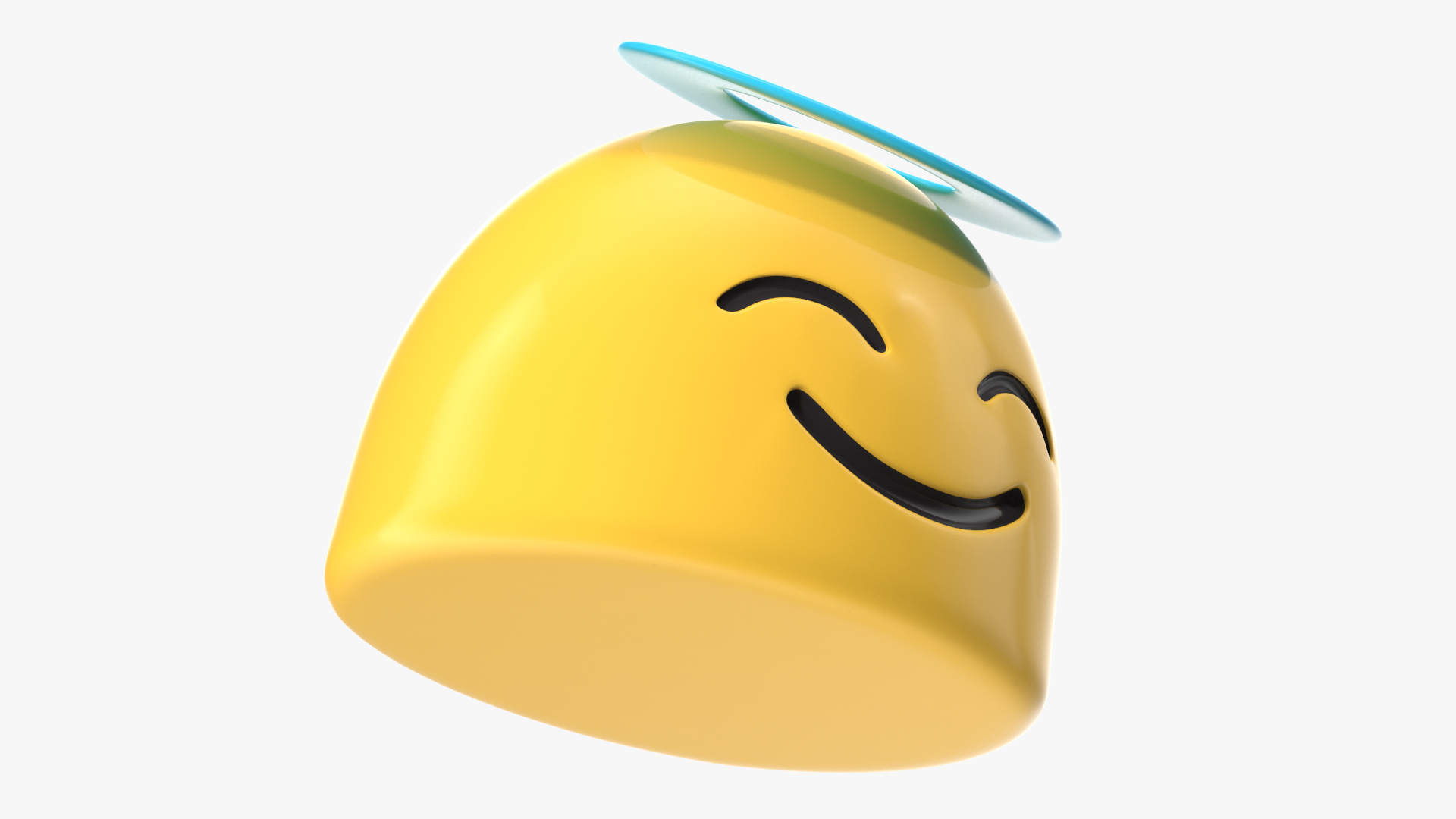 3D Halo Face Android Emoji model