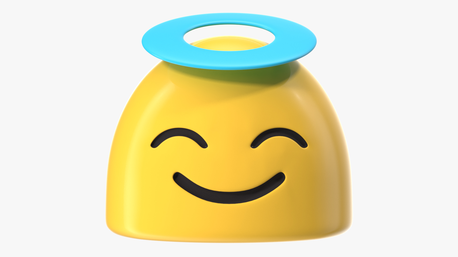 3D Halo Face Android Emoji model