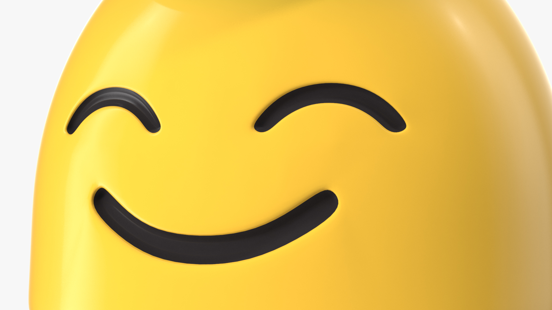 3D Halo Face Android Emoji model