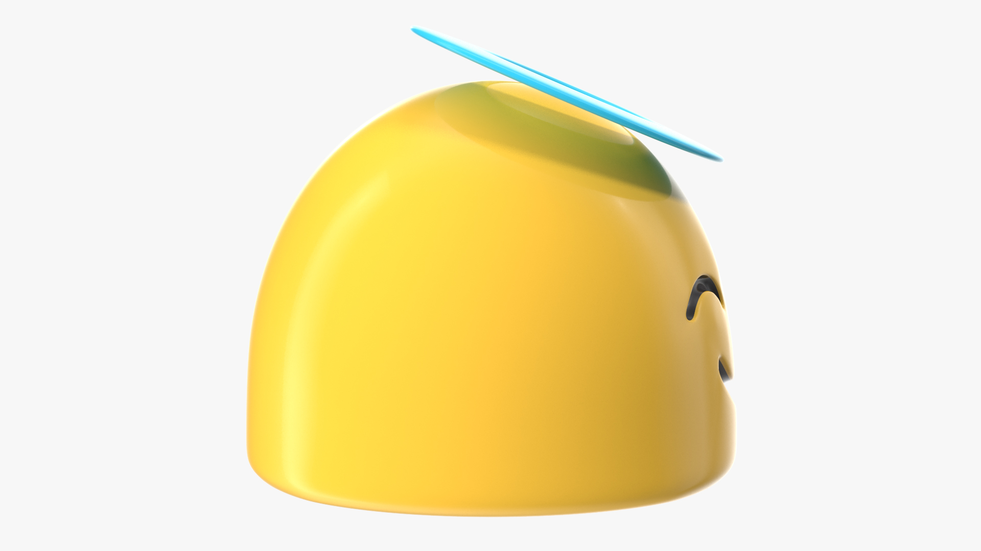 3D Halo Face Android Emoji model