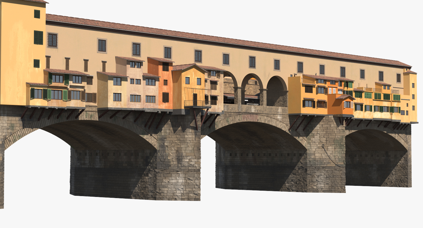 Ponte Vecchio Bridge Florence 3D model