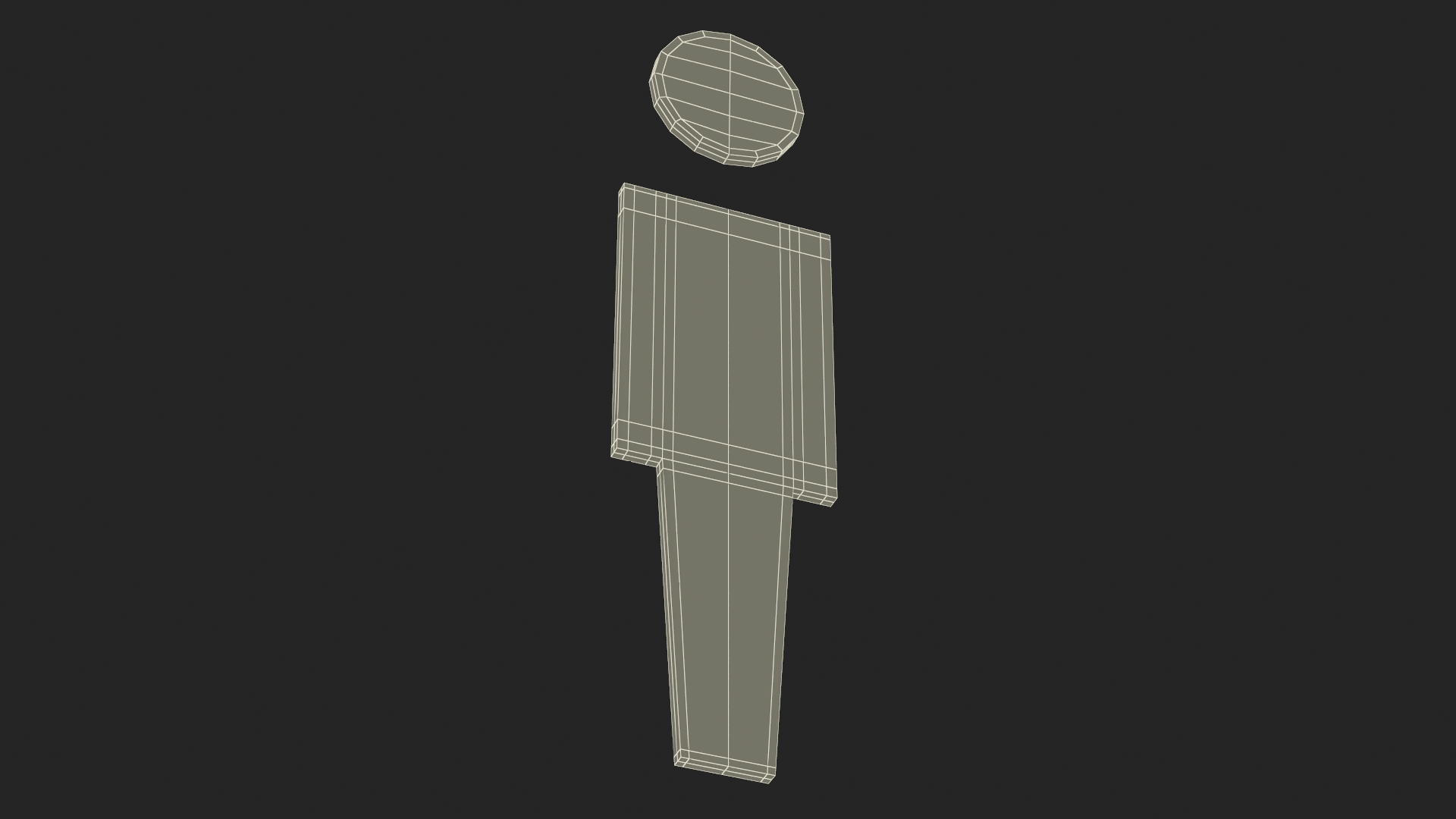 Men Bathroom Symbol 3D model