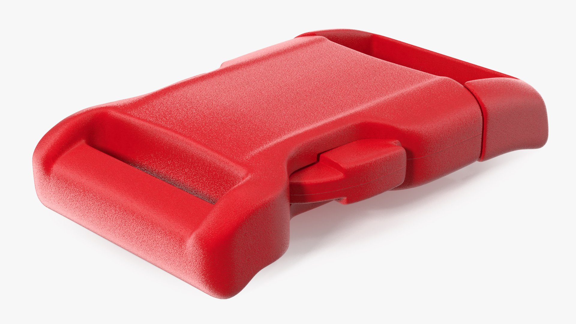 3D model YKK Contoured Side Release Plastic Buckle Red