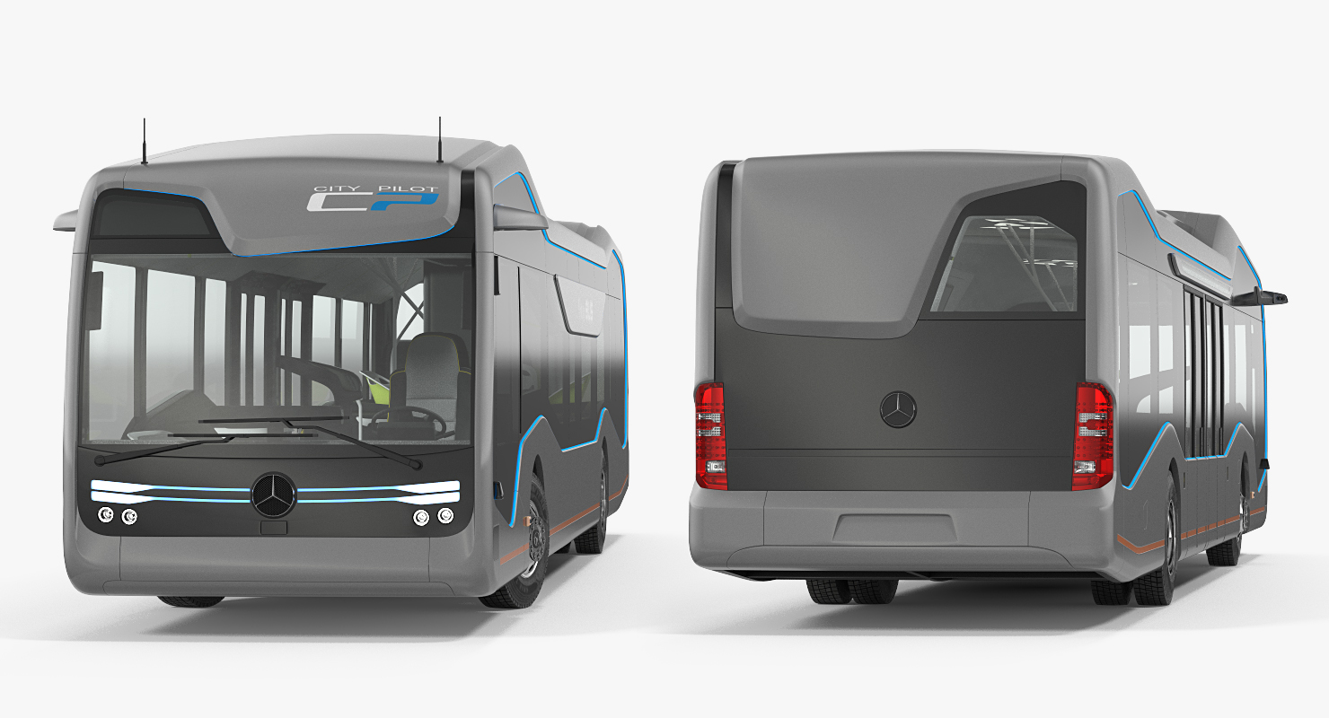 Mercedes Future Bus City Pilot Rigged 3D