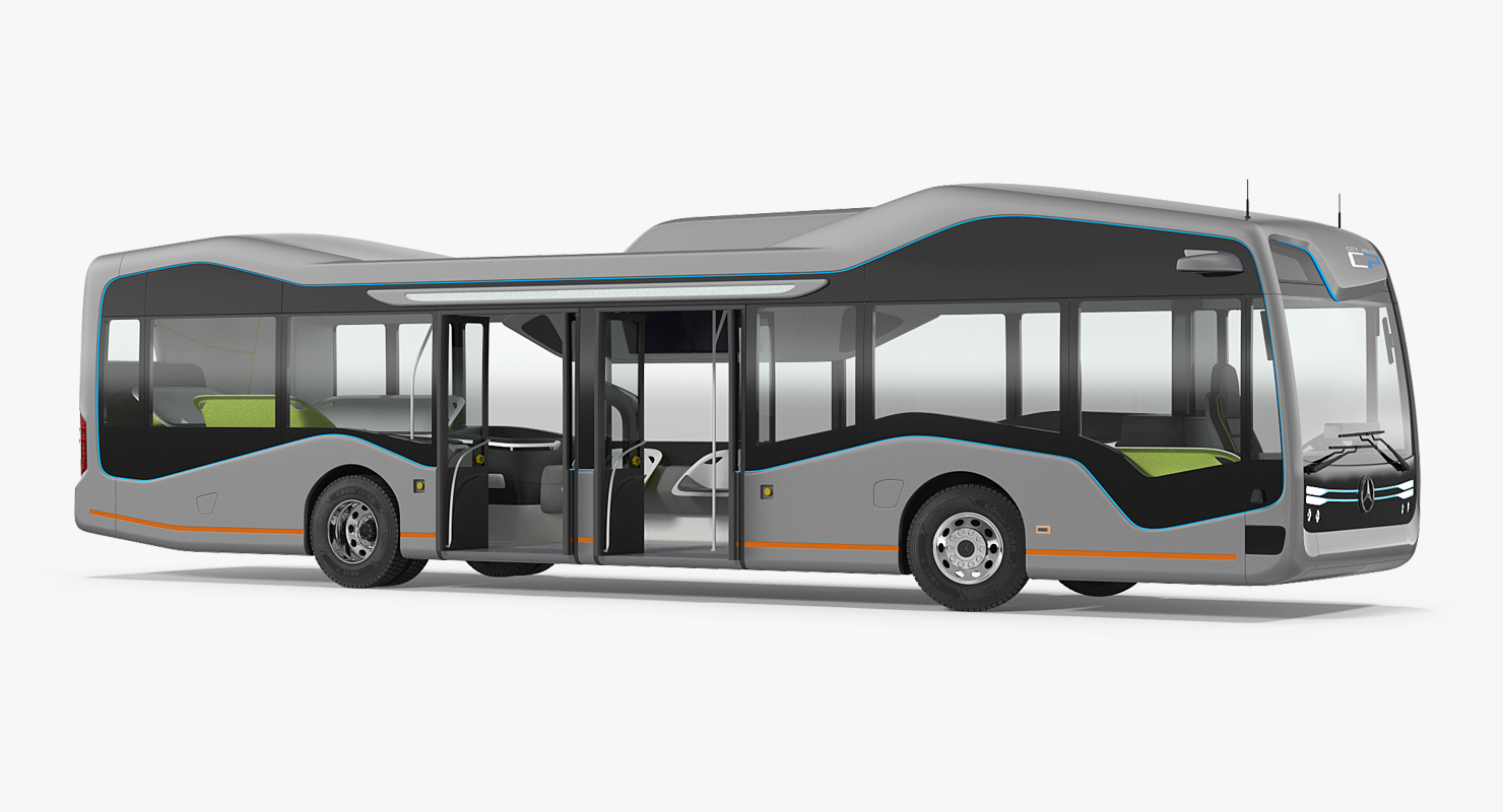 Mercedes Future Bus City Pilot Rigged 3D