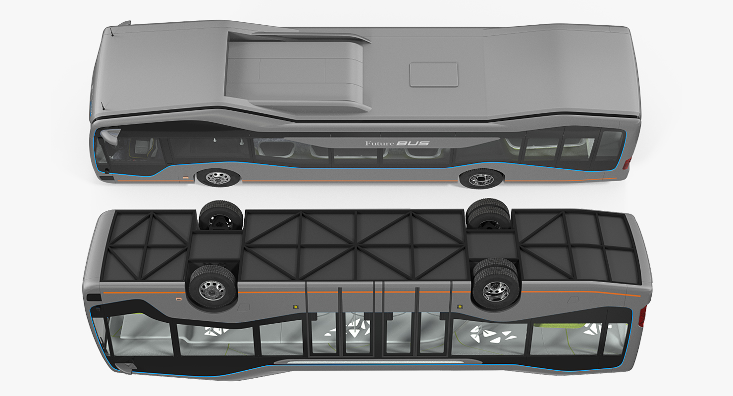 Mercedes Future Bus City Pilot Rigged 3D