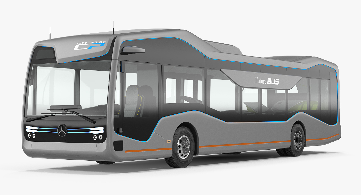 Mercedes Future Bus City Pilot Rigged 3D