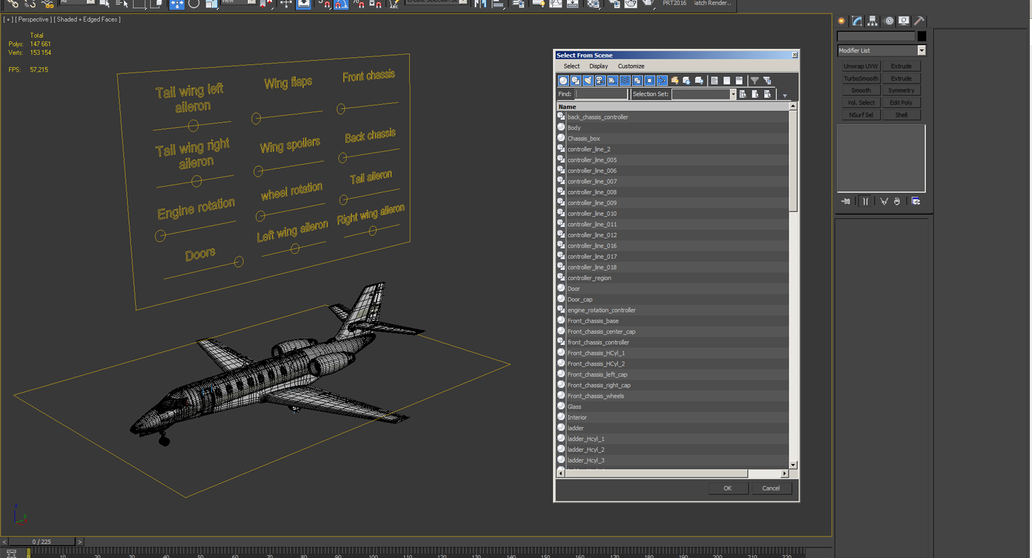 3D Business Jet Cessna Model 680 Sovereign Rigged