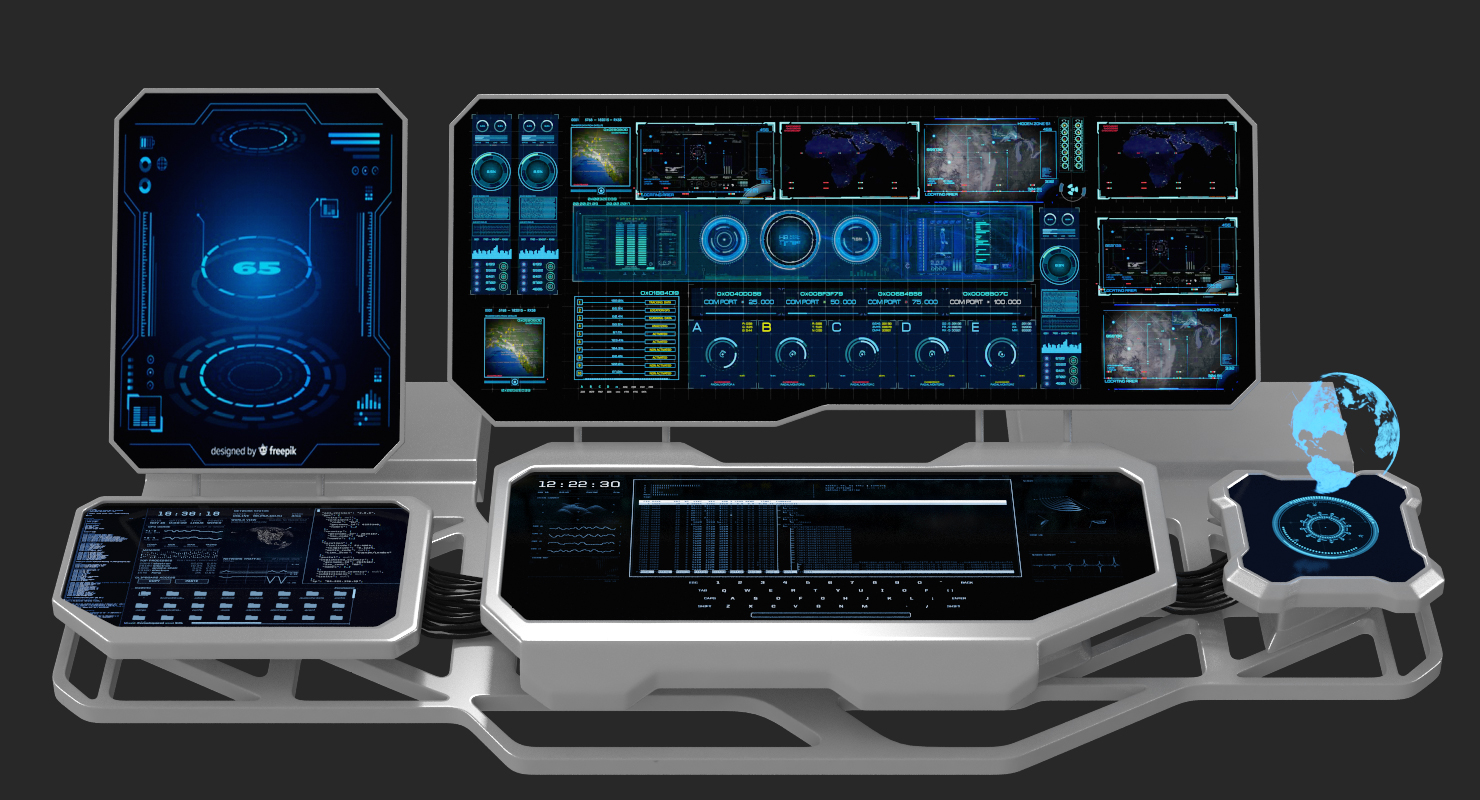 Hologram Remote Control Panel 3D model