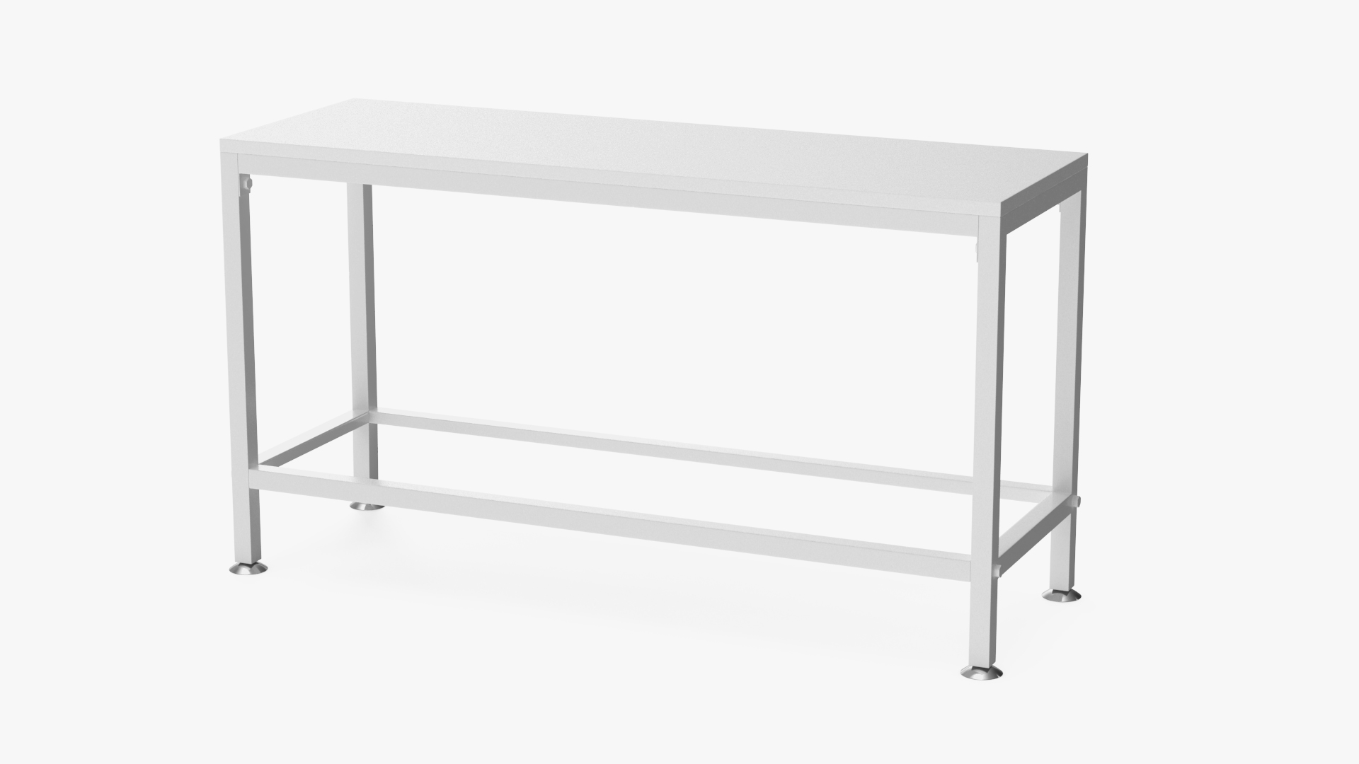 3D model Low Shelf White