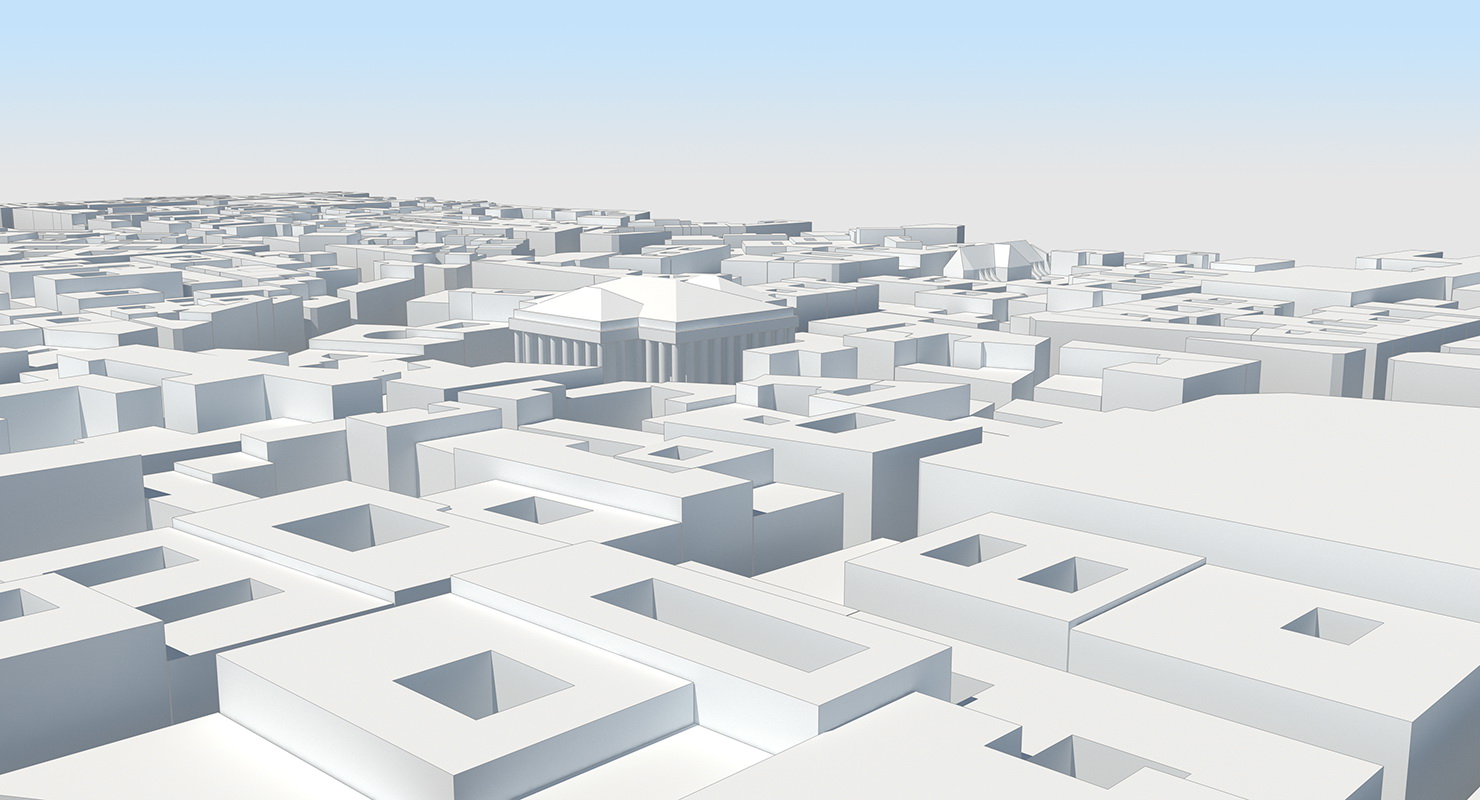 3D City District model