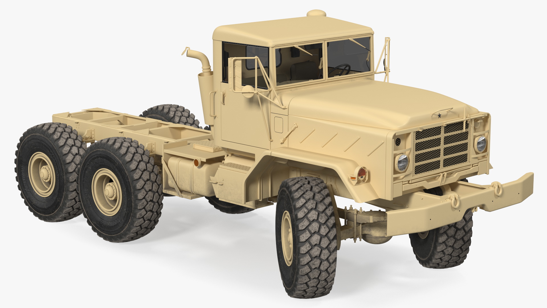 M939 Military Truck Light Rigged 3D