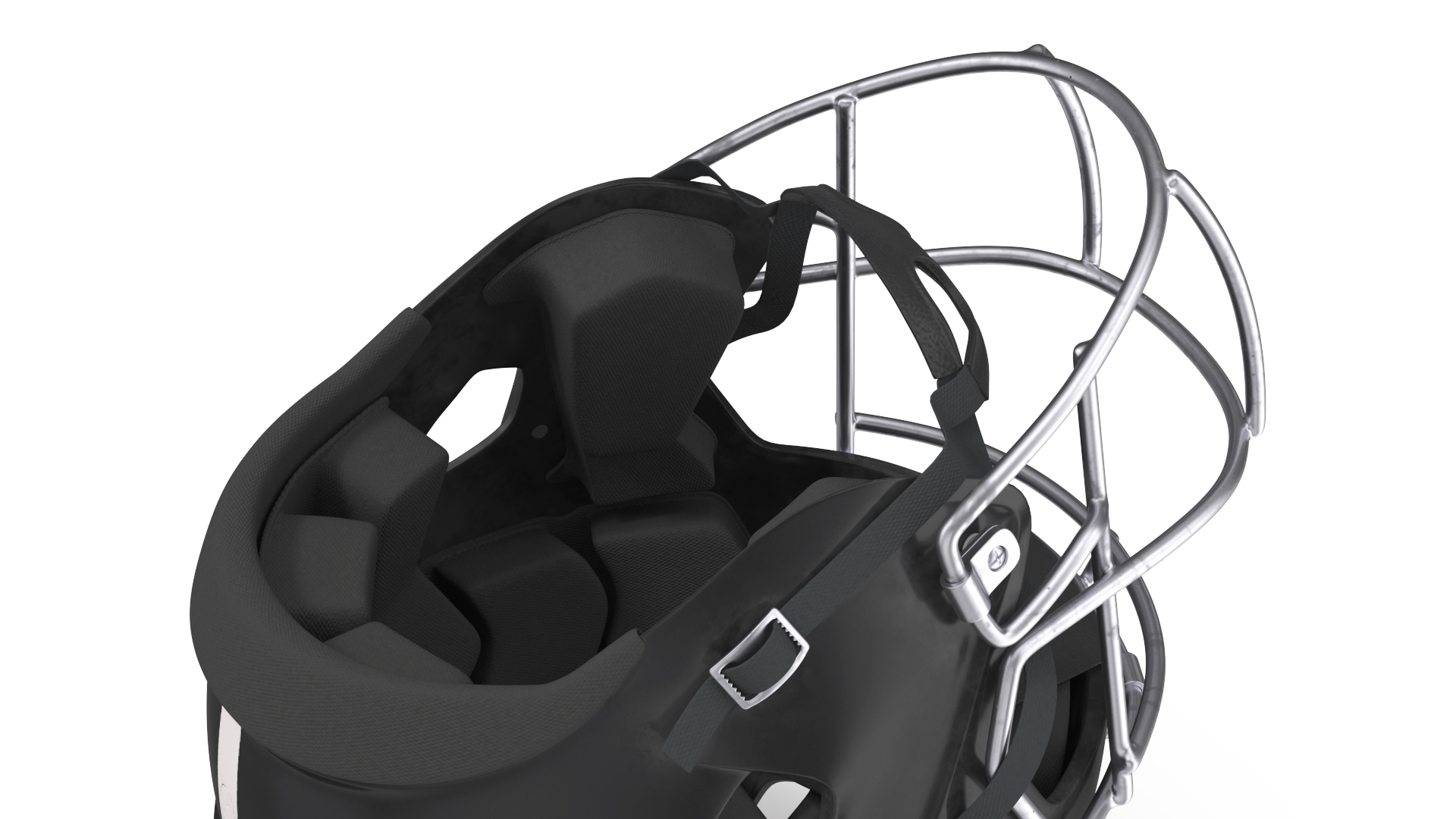 Helmet Black American Football Player 3D