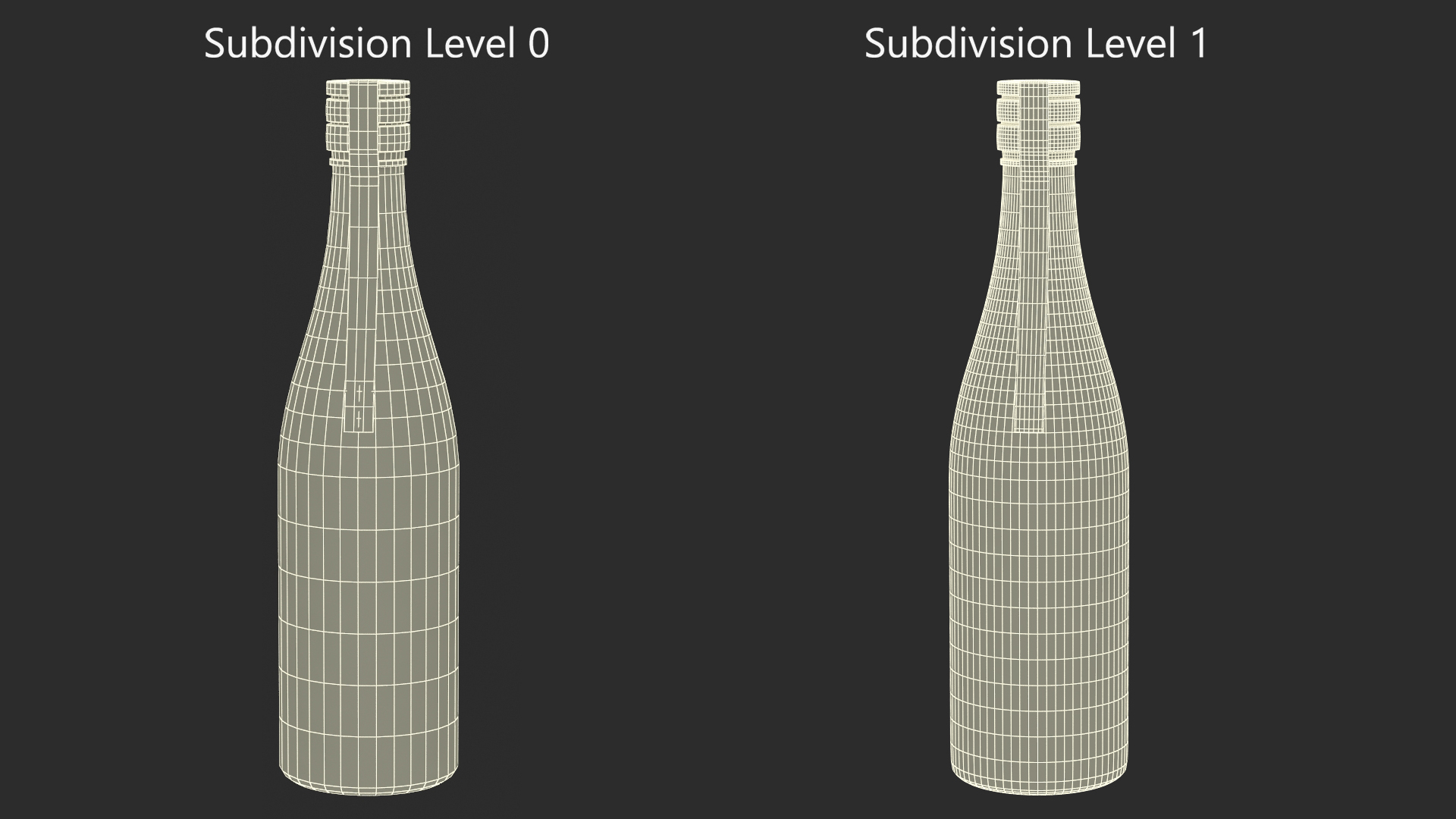 Asian Wine Bottle 3D