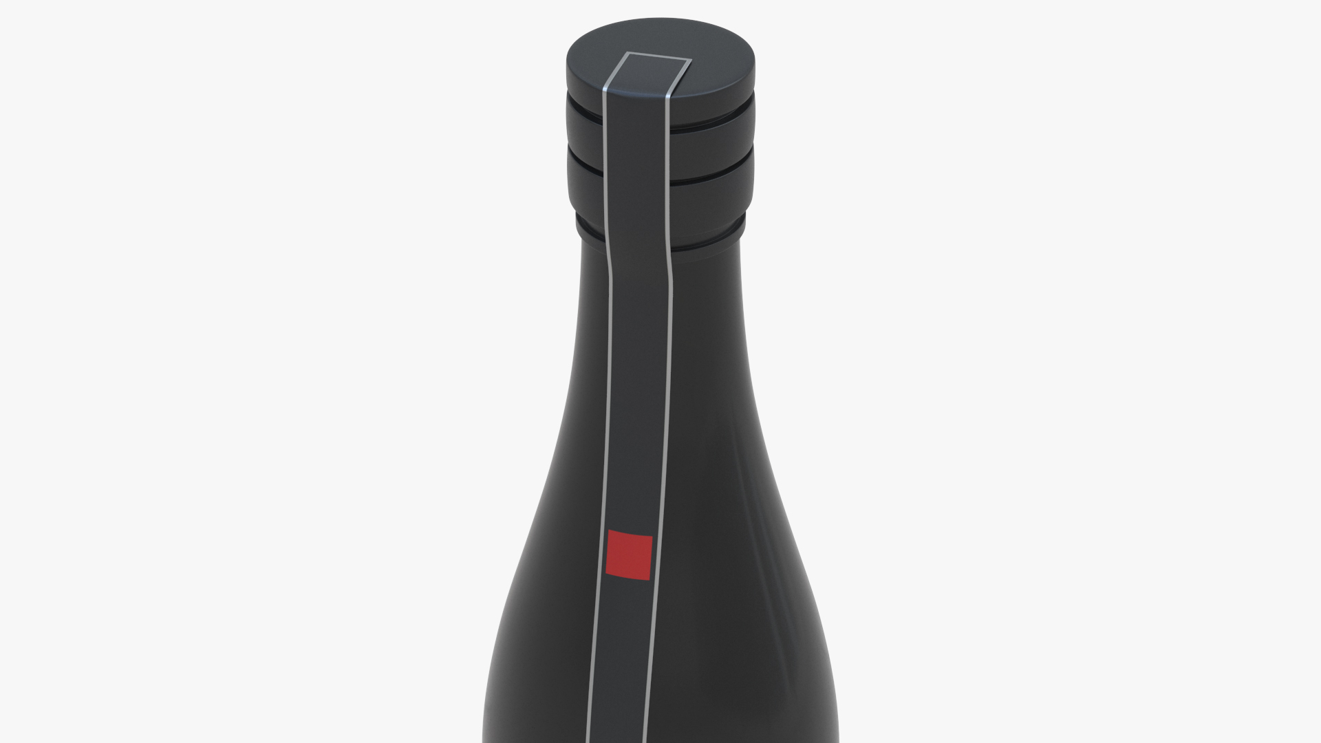 Asian Wine Bottle 3D