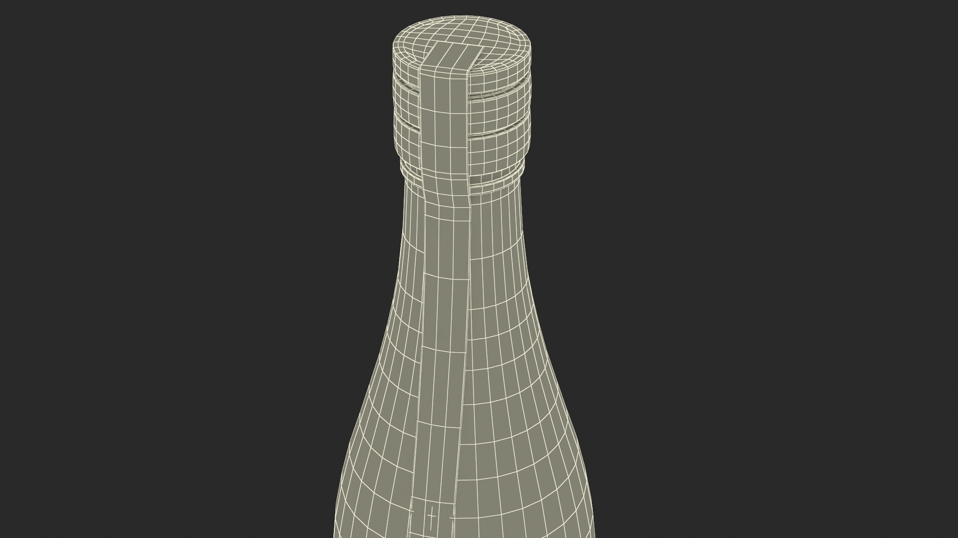 Asian Wine Bottle 3D