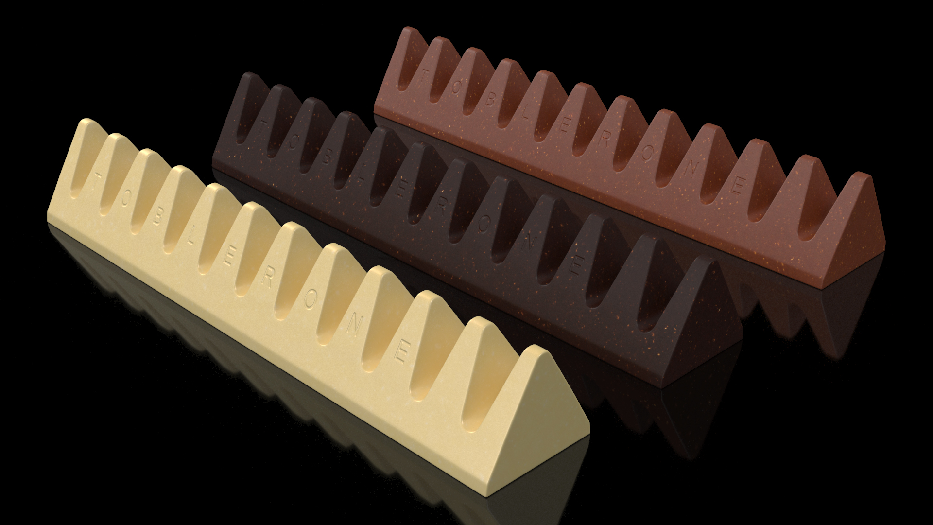 Toblerone Chocolate Bars 3D model