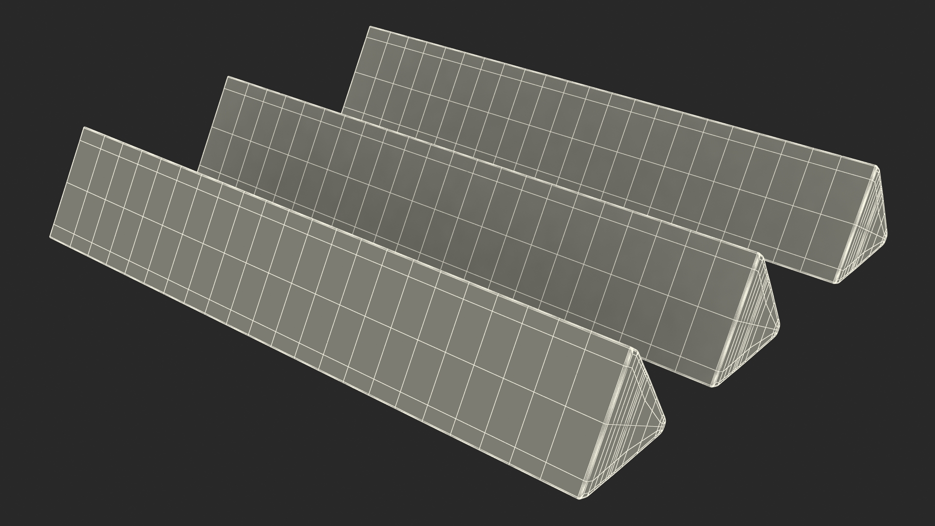 Toblerone Chocolate Bars 3D model