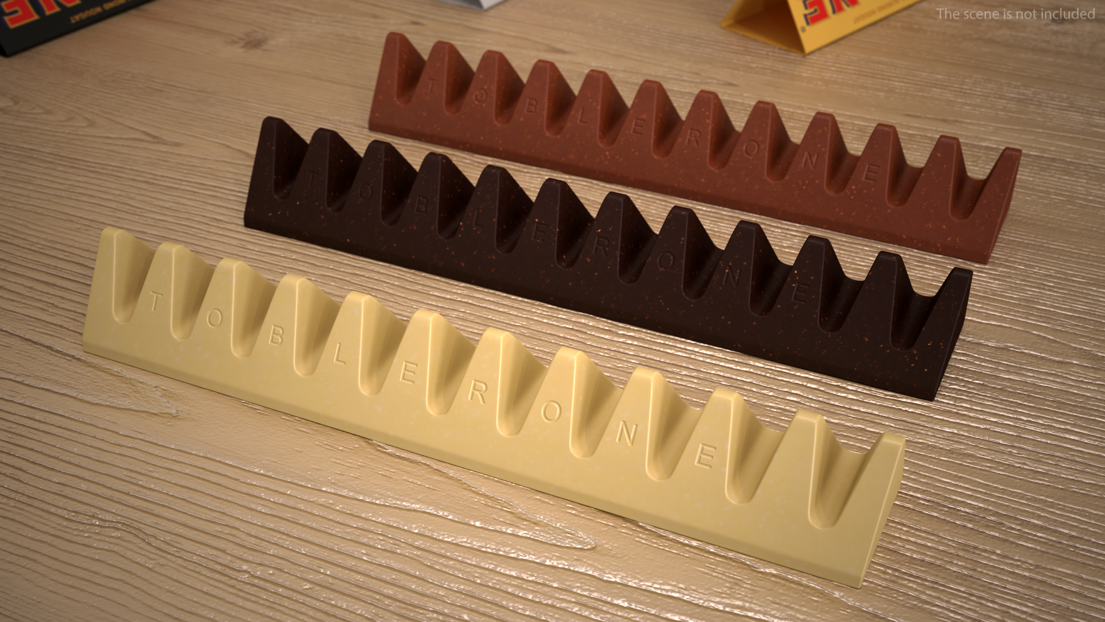 Toblerone Chocolate Bars 3D model