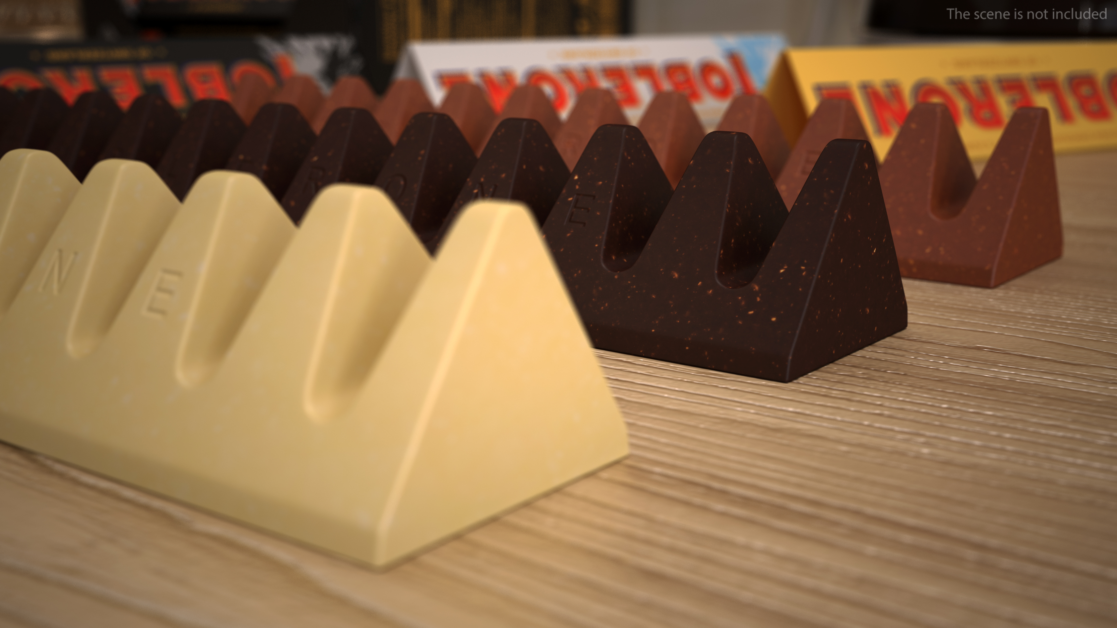 Toblerone Chocolate Bars 3D model