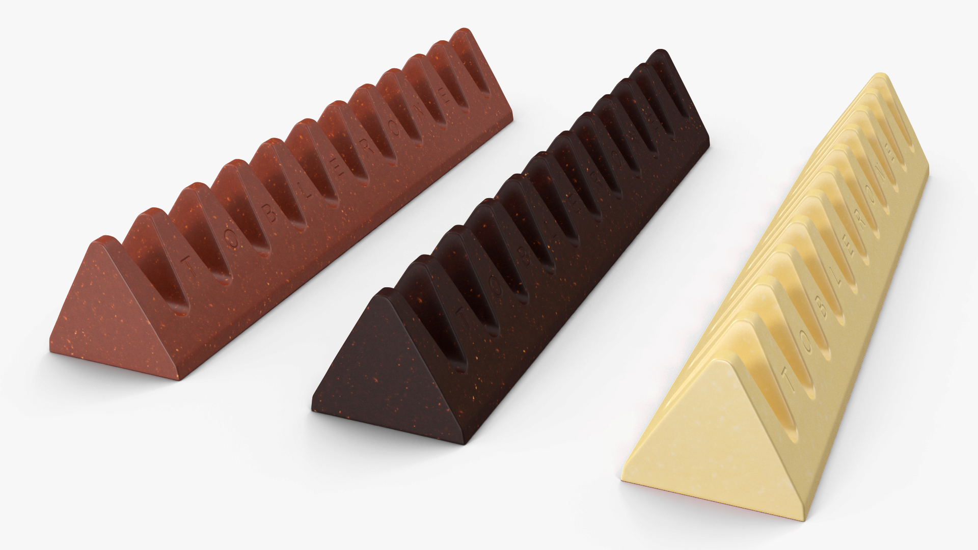 Toblerone Chocolate Bars 3D model