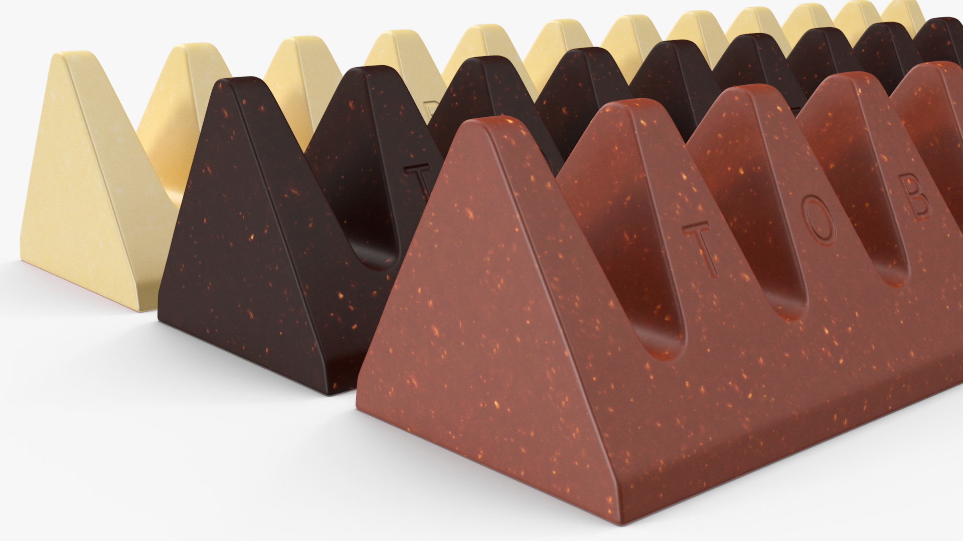 Toblerone Chocolate Bars 3D model