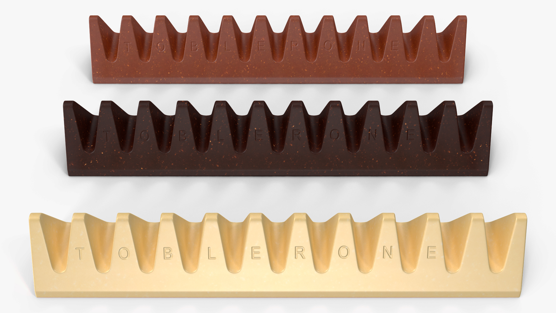 Toblerone Chocolate Bars 3D model