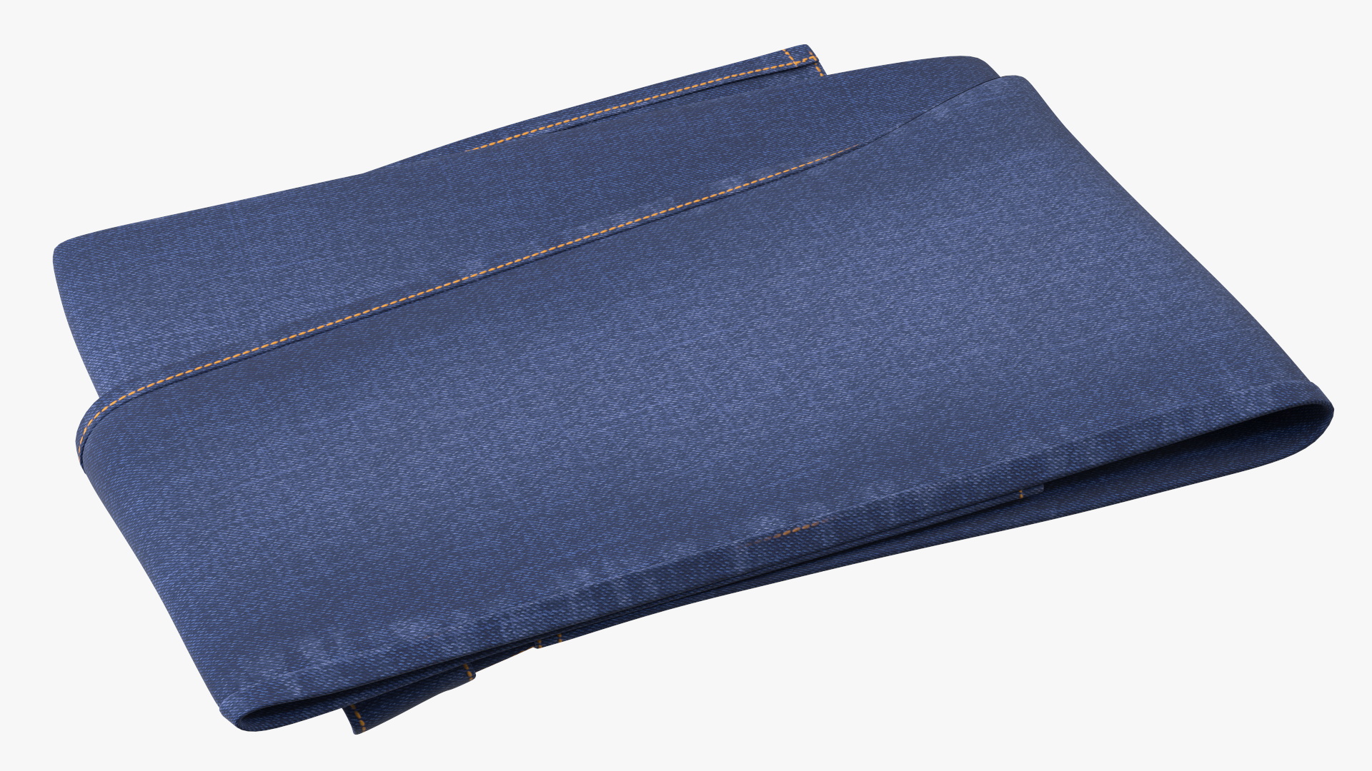 Rolled Diesel Denim Dark Blue 3D model