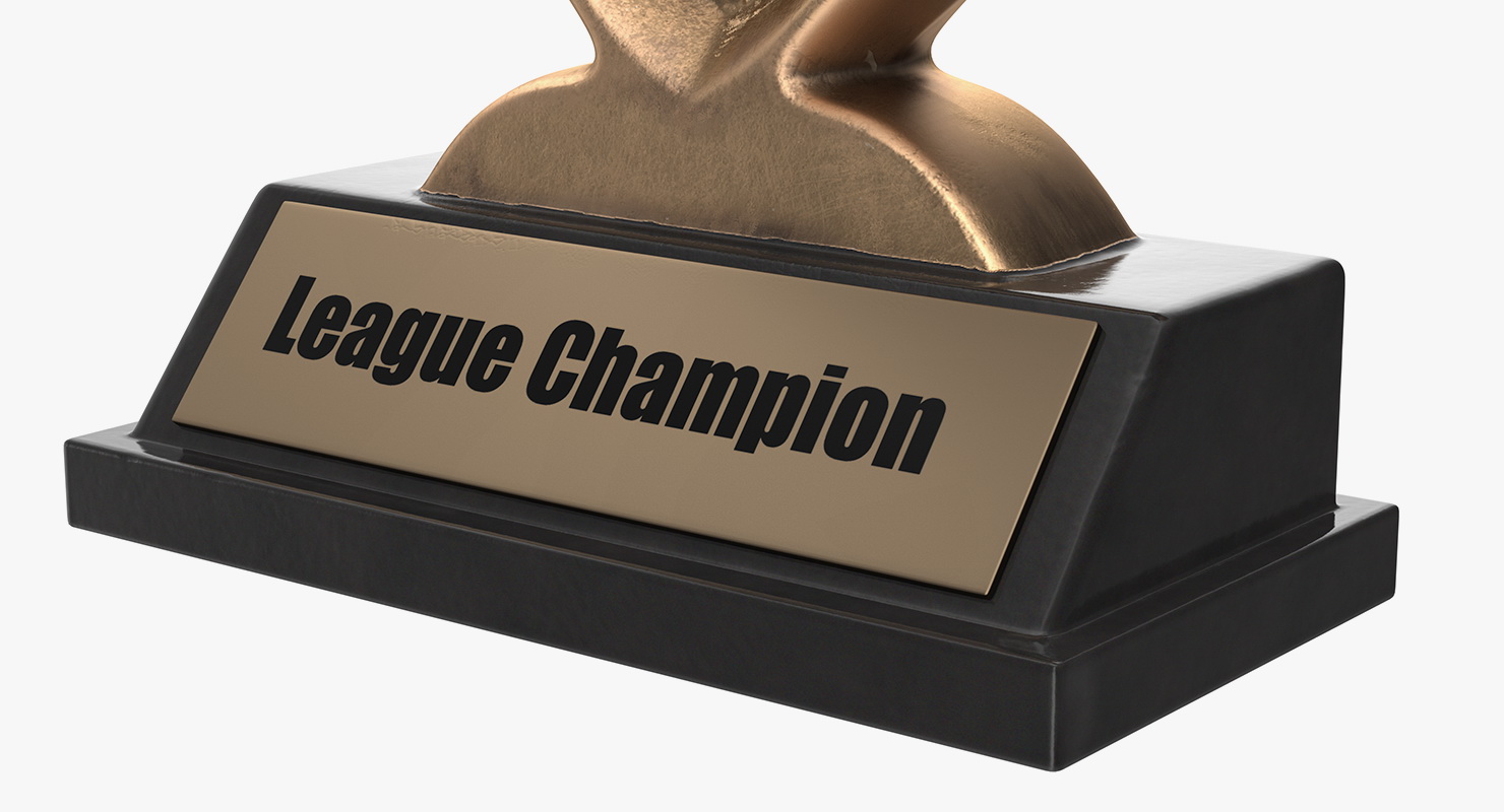 Baseball Championship Trophy Brass 3D model