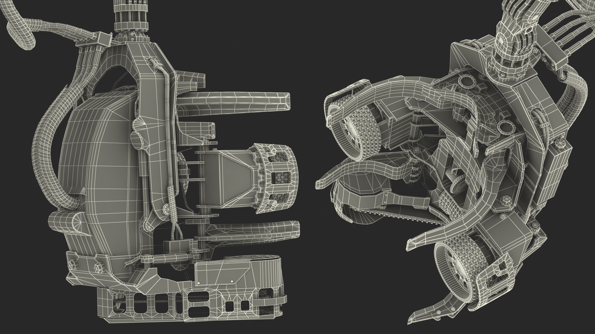 Forestry Harvester Dirty 3D model