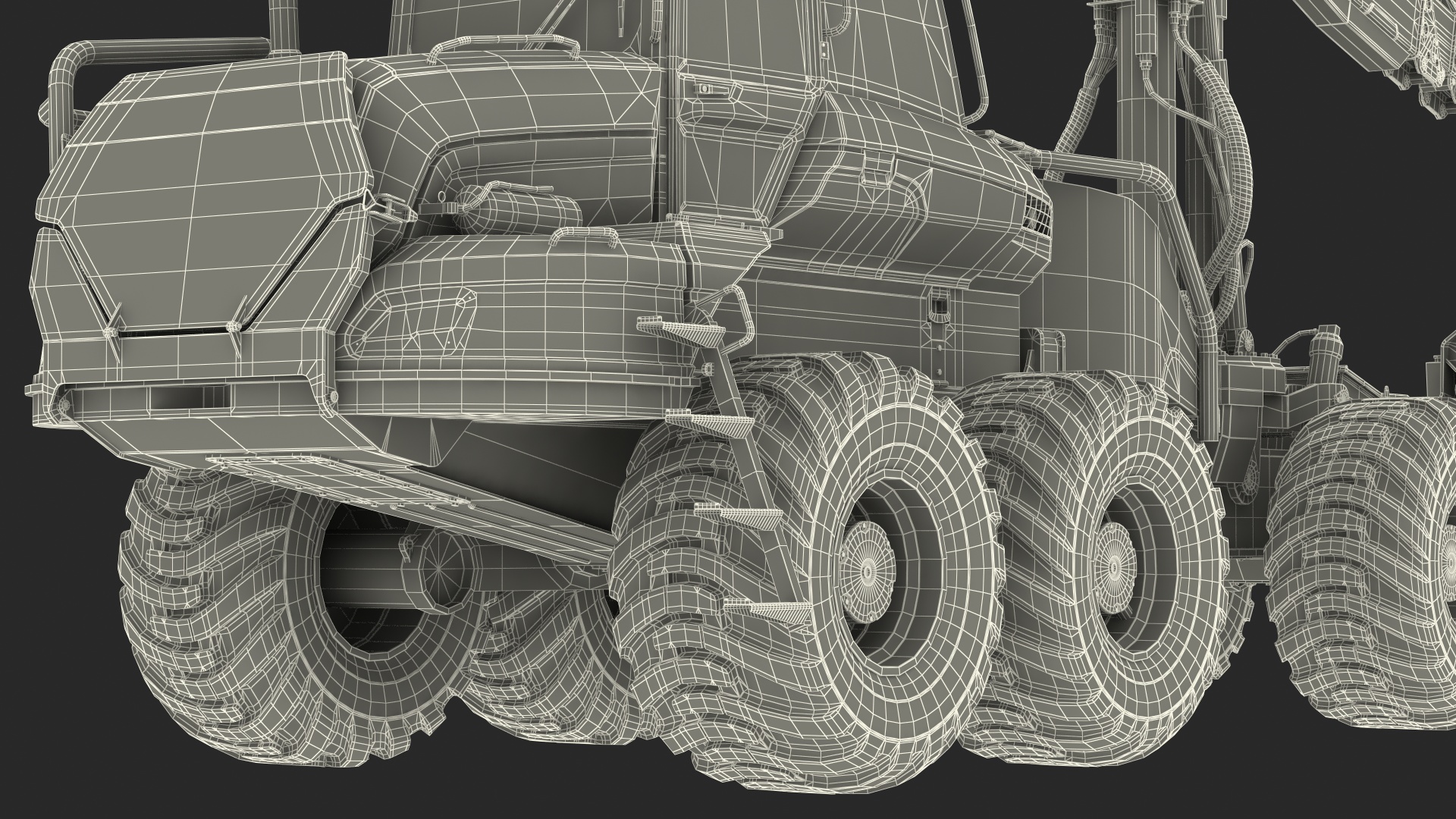 Forestry Harvester Dirty 3D model