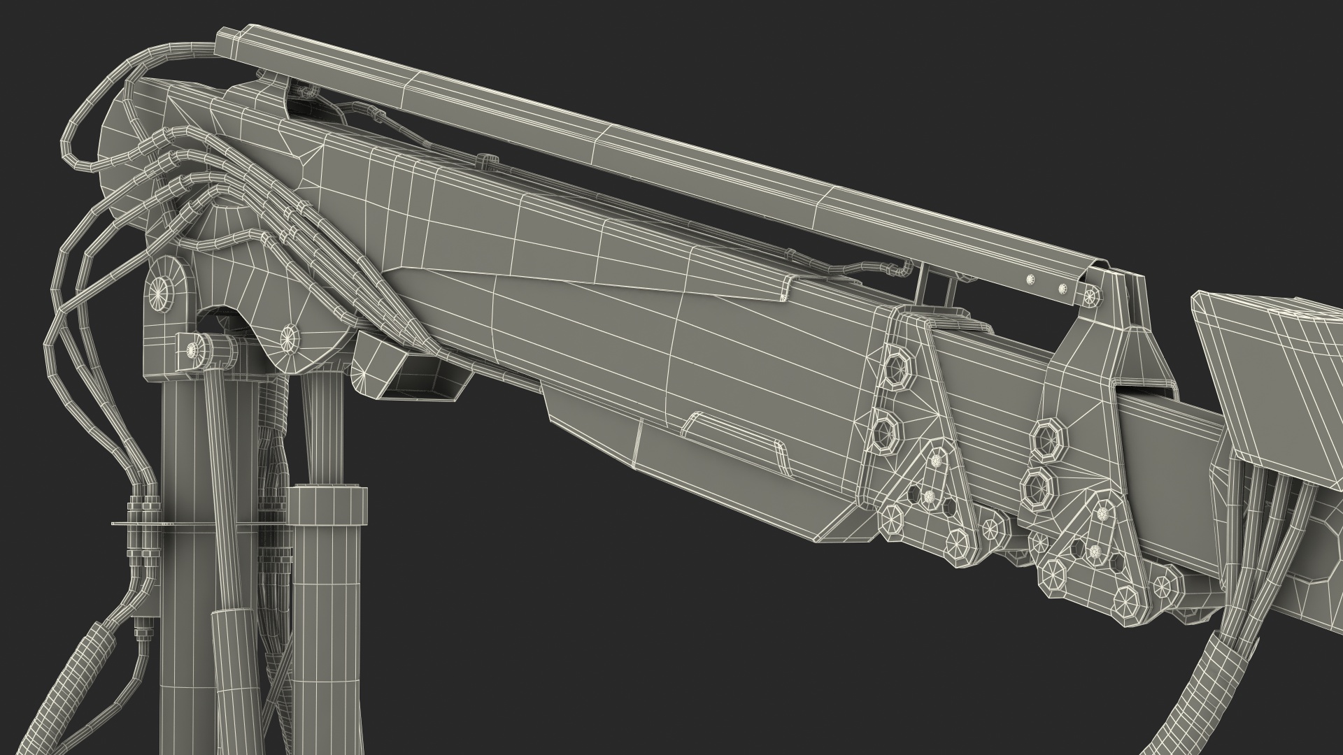 Forestry Harvester Dirty 3D model