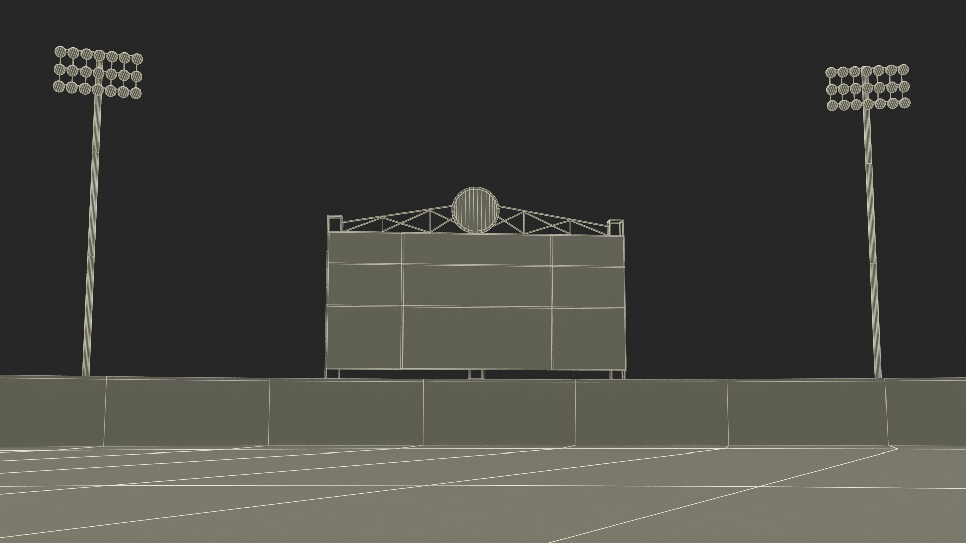 University Baseball Stadium 3D