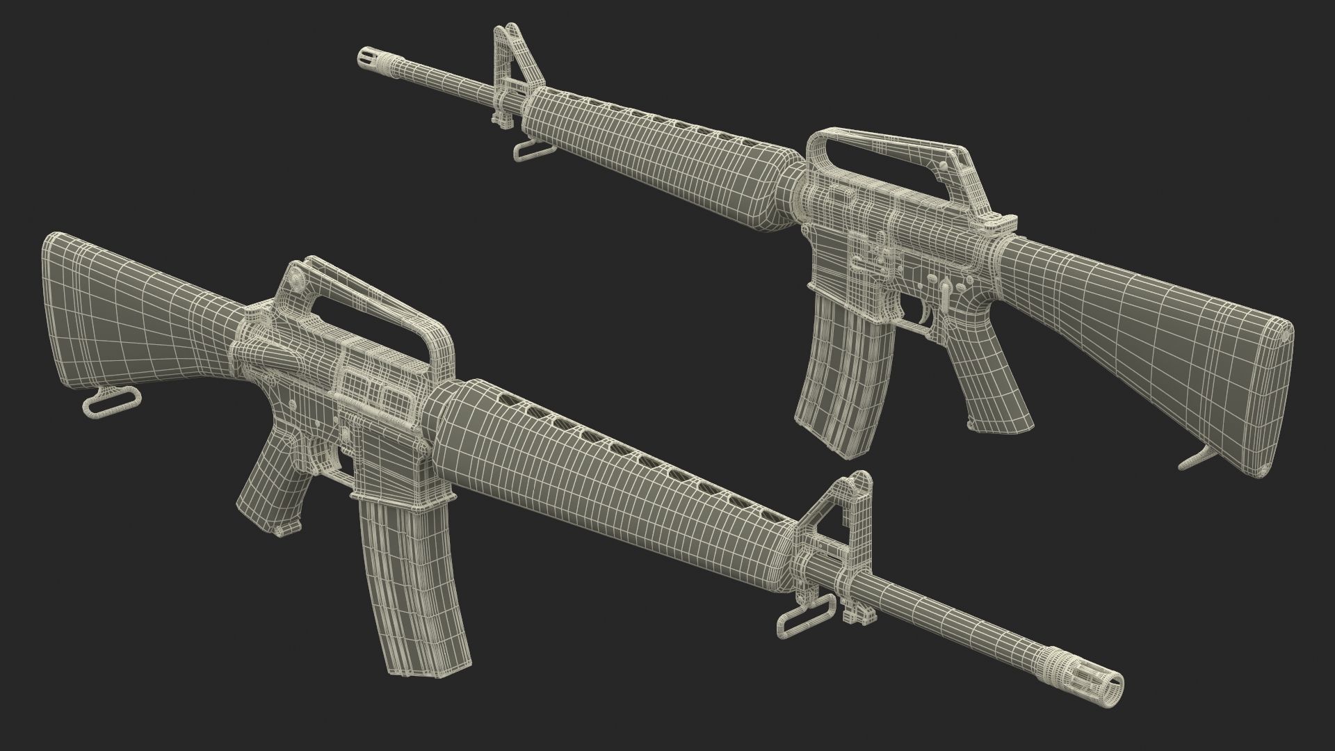 M16 Assault Rifle 3D