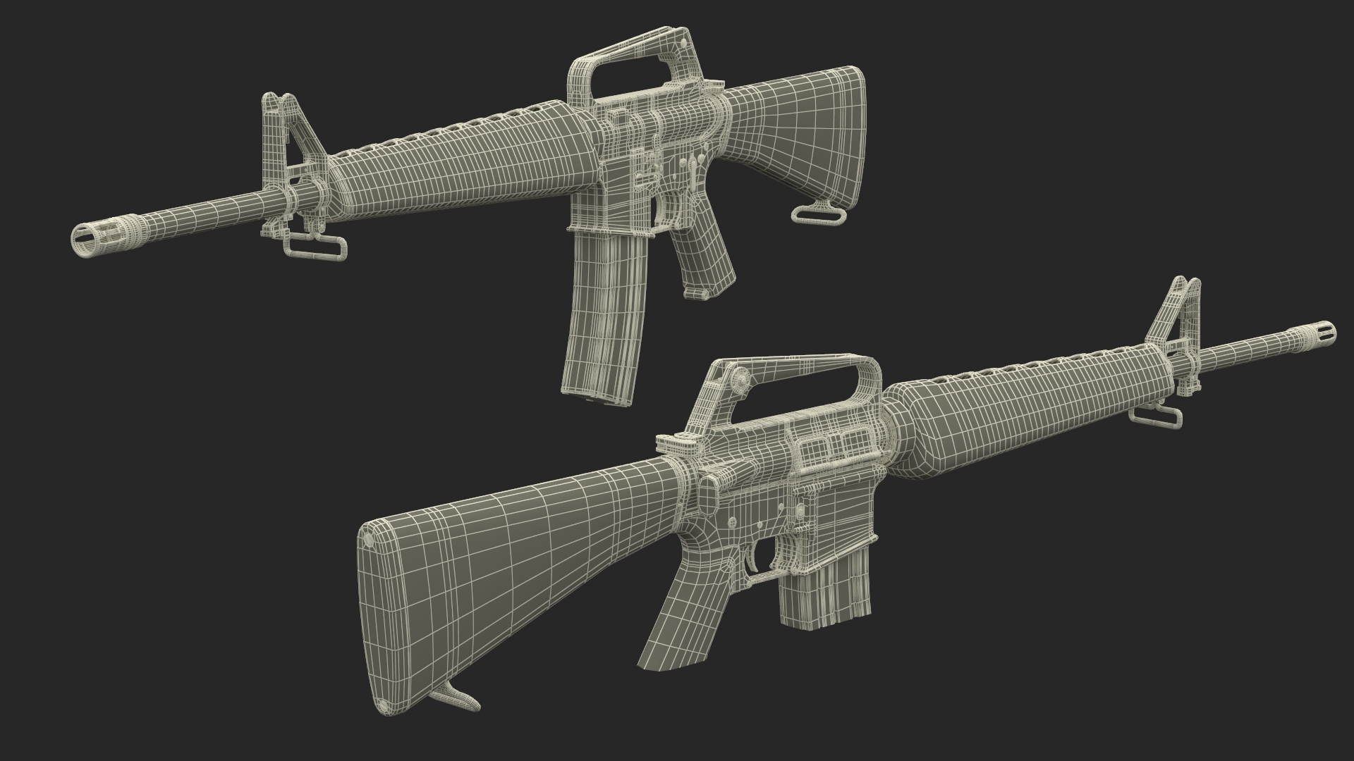 M16 Assault Rifle 3D