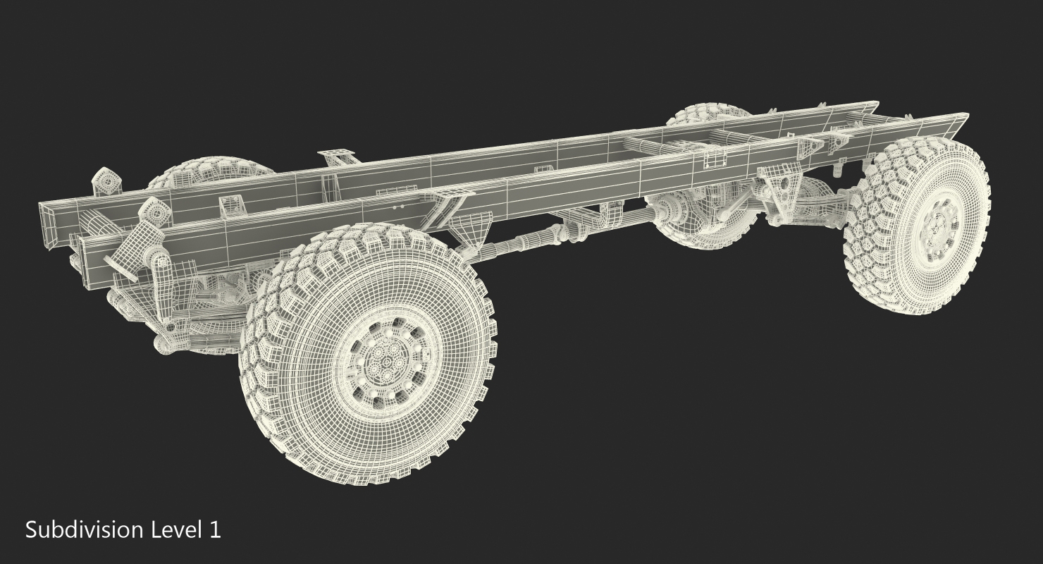 4X4 Truck Chassis 3D