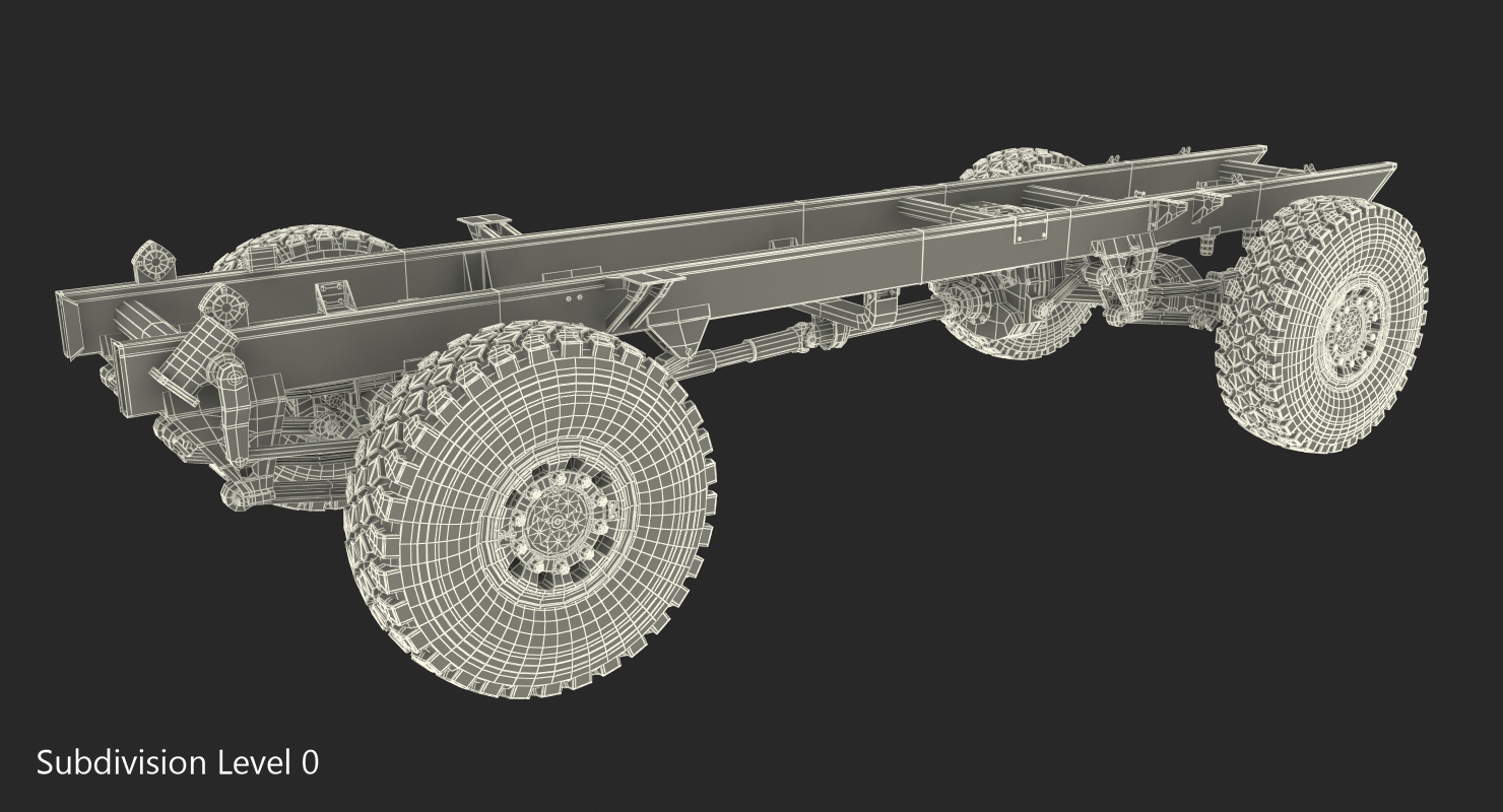 4X4 Truck Chassis 3D