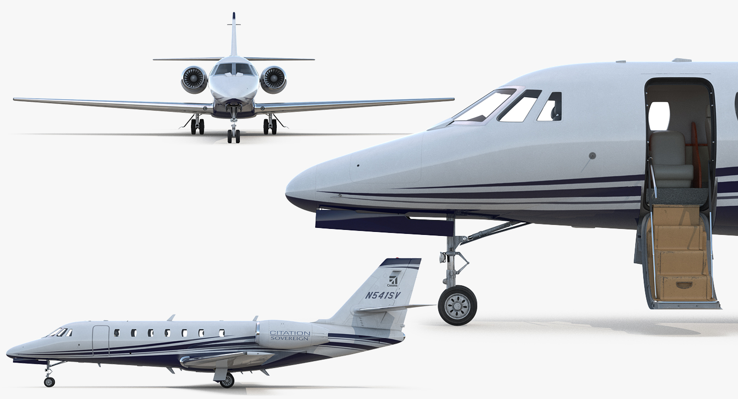 Cessna 680 Citation Sovereign 3D model