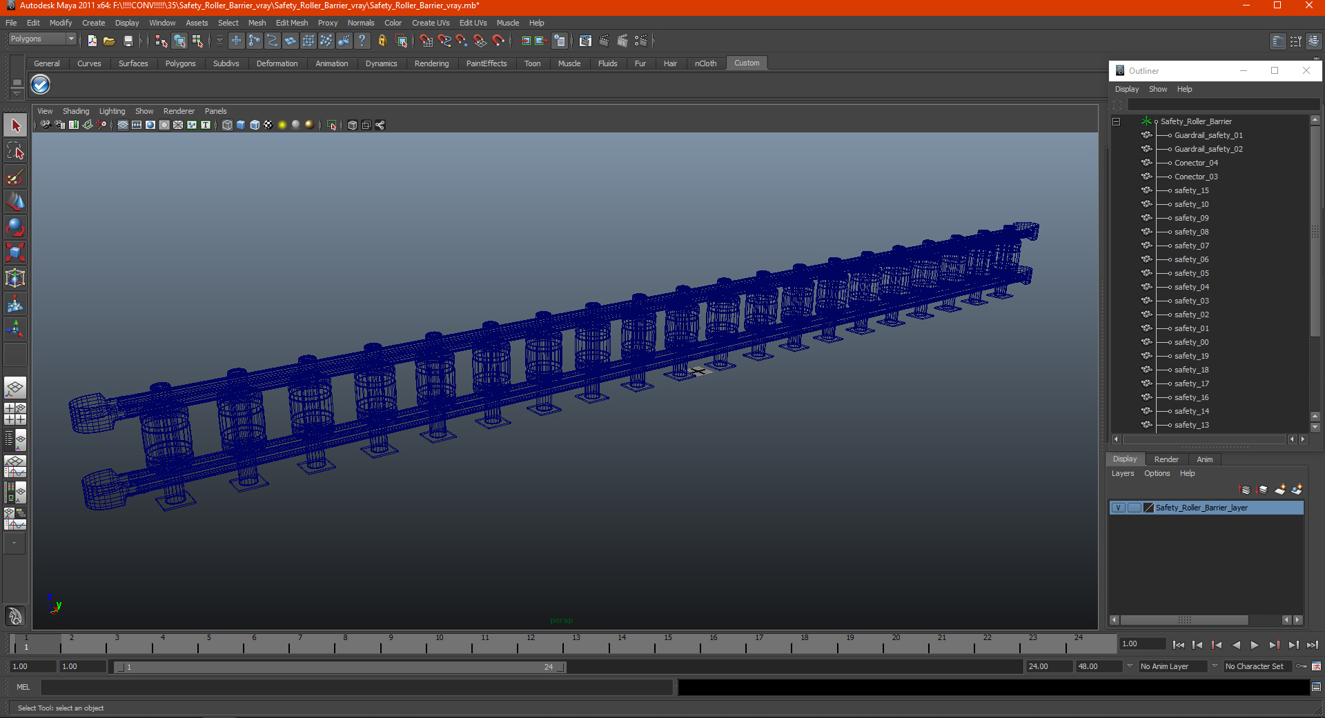 3D Safety Roller Barrier