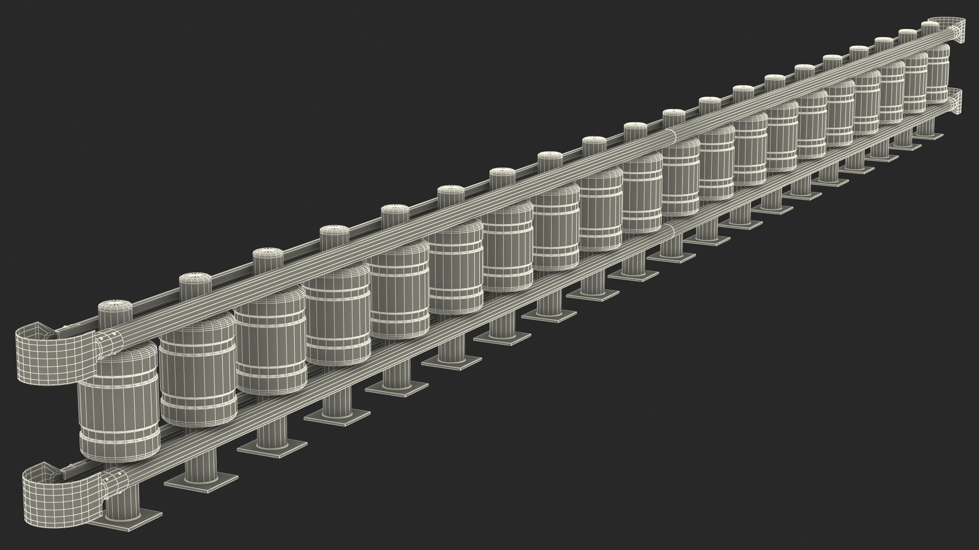 3D Safety Roller Barrier