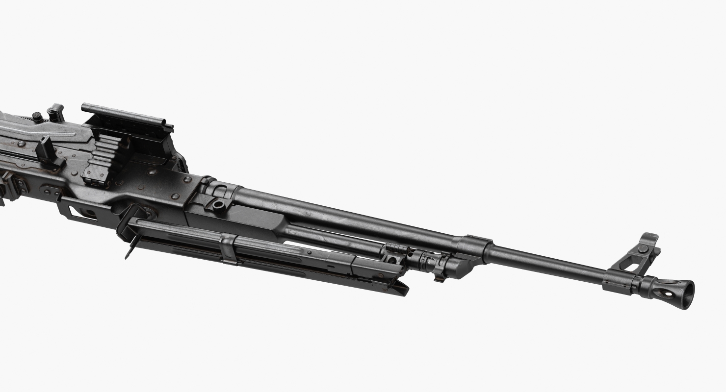 3D model Machine Gun PKM