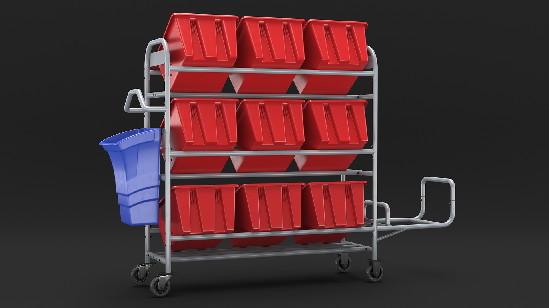 Tote Picking Cart 3D