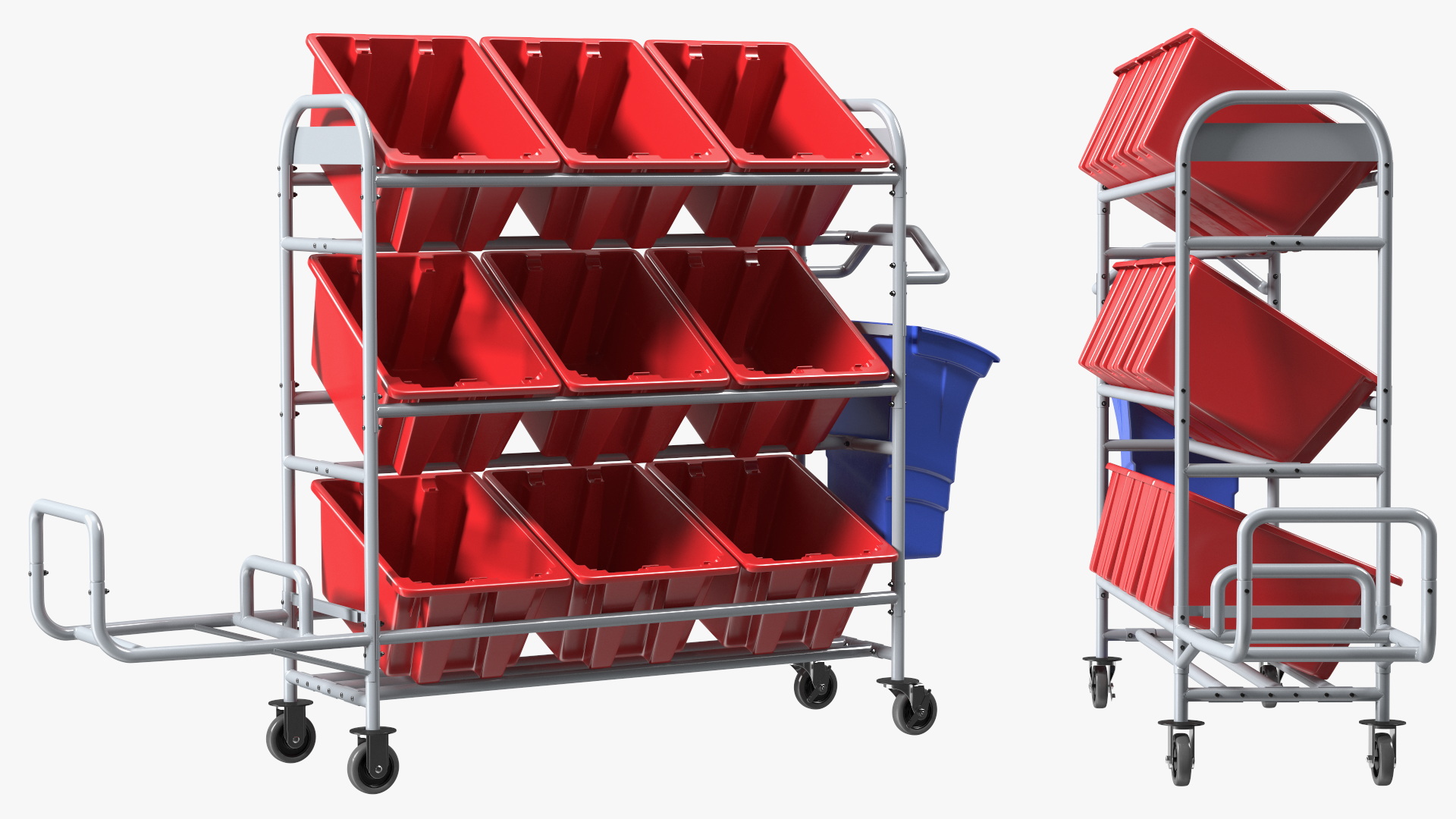 Tote Picking Cart 3D