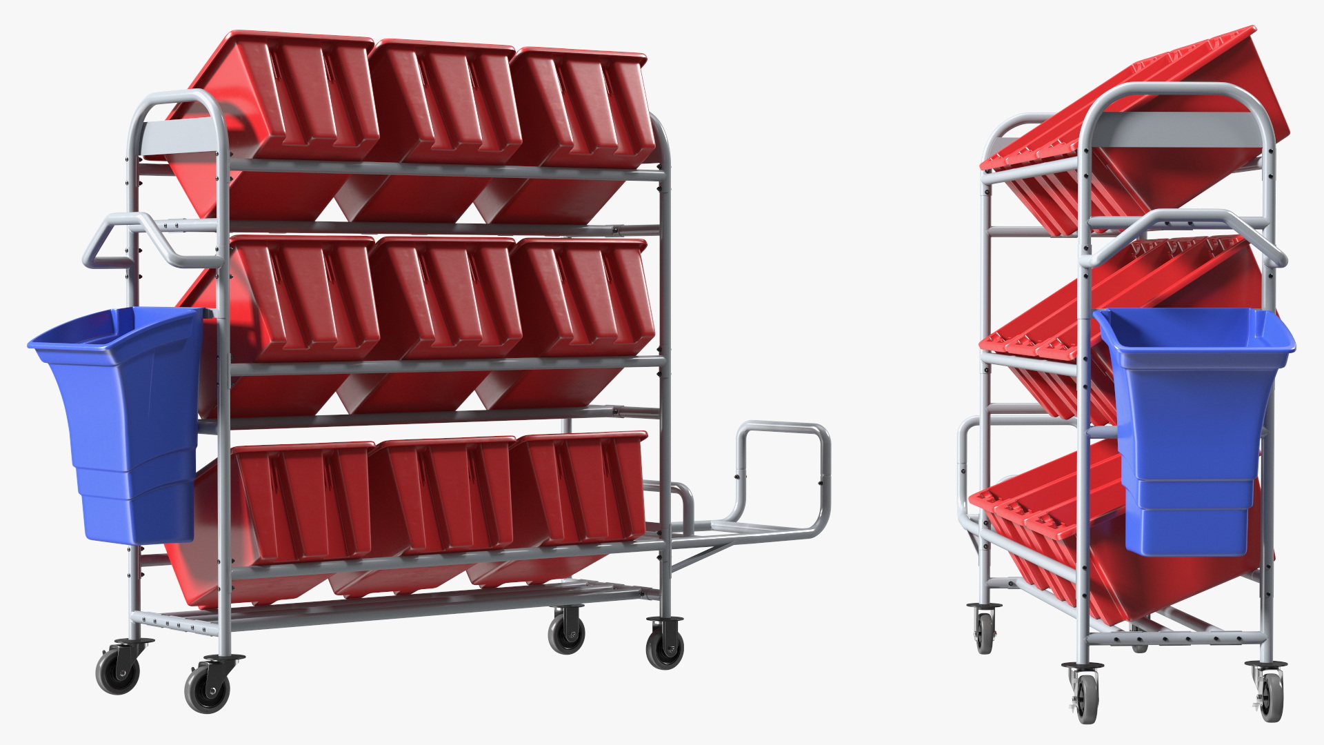 Tote Picking Cart 3D