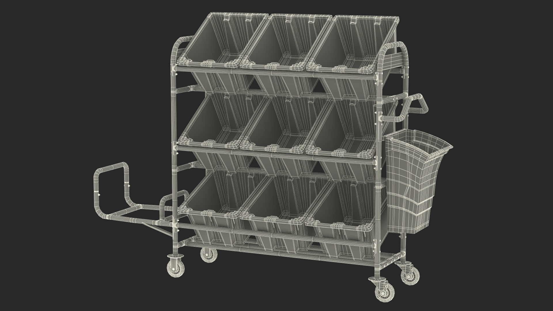 Tote Picking Cart 3D