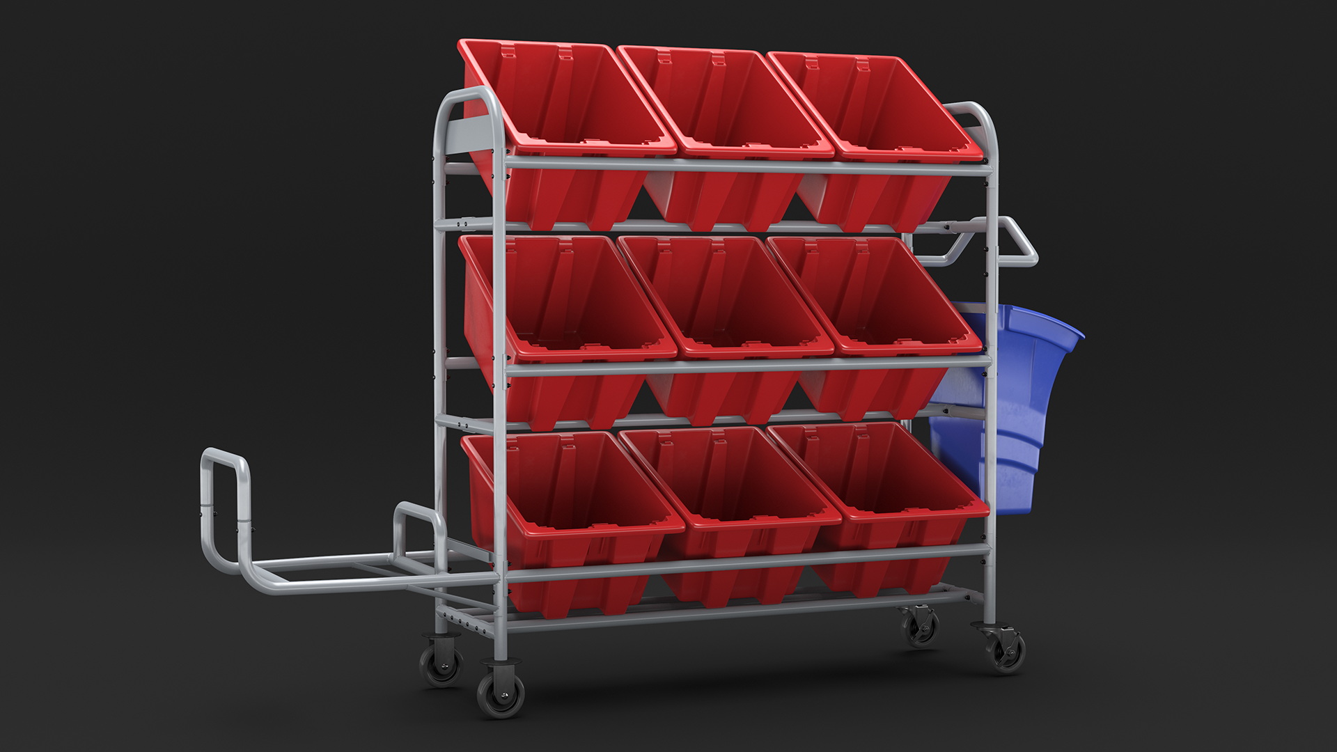 Tote Picking Cart 3D