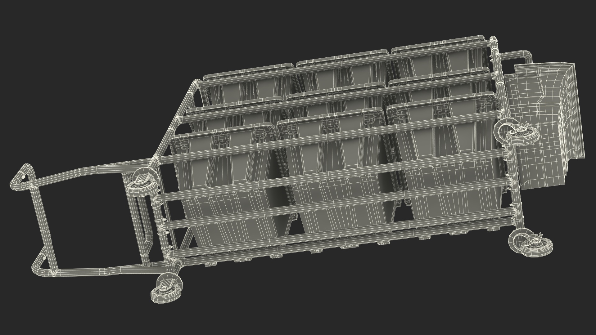 Tote Picking Cart 3D