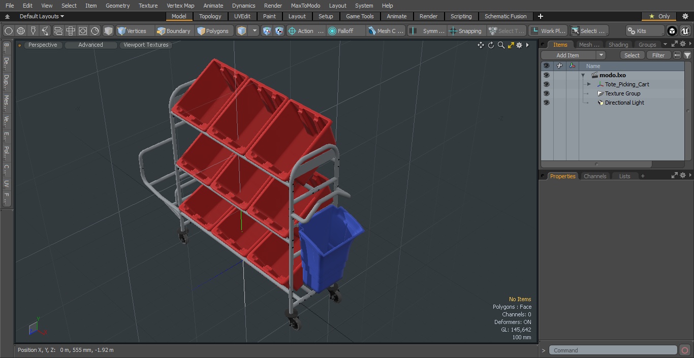 Tote Picking Cart 3D