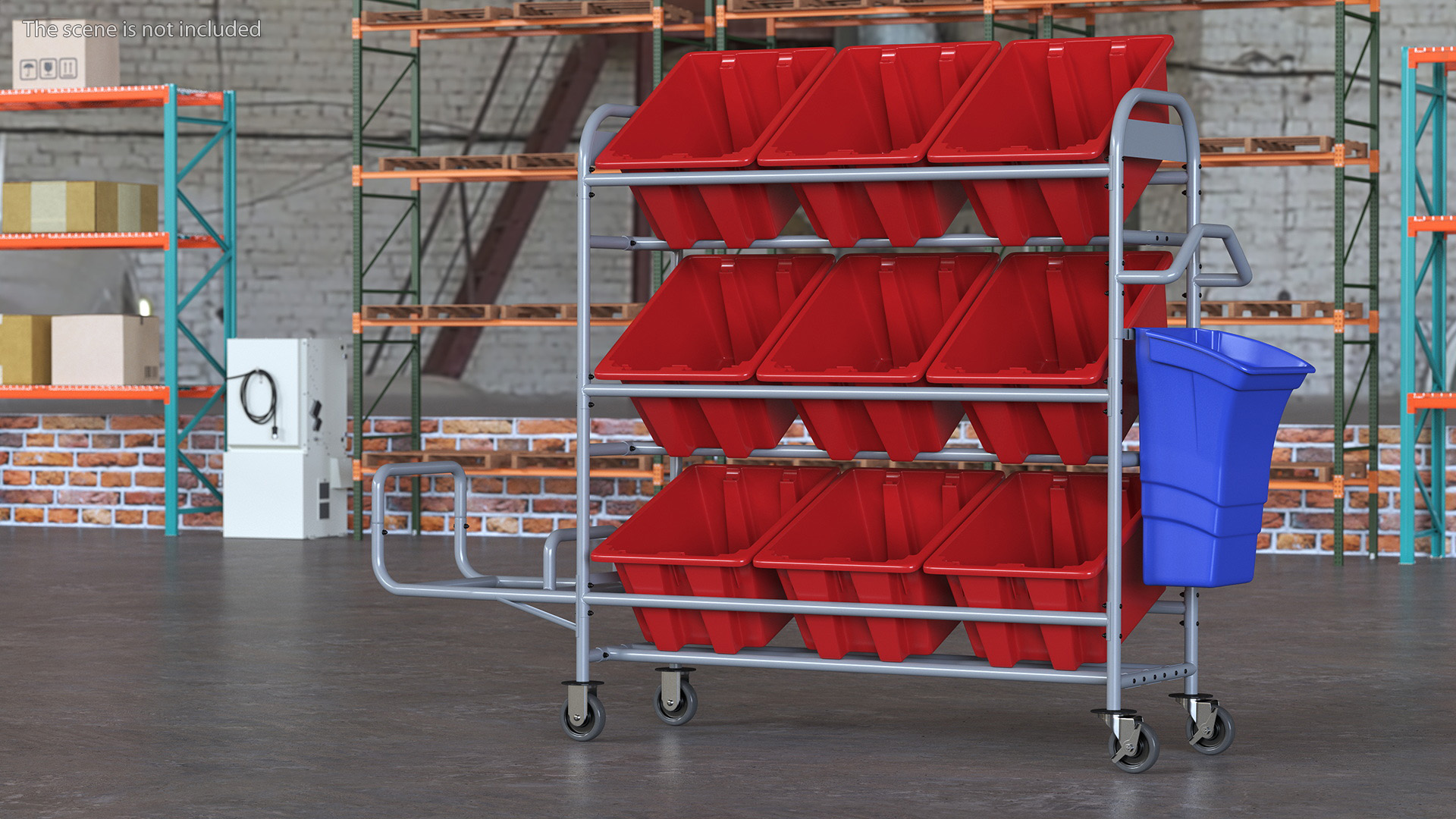 Tote Picking Cart 3D