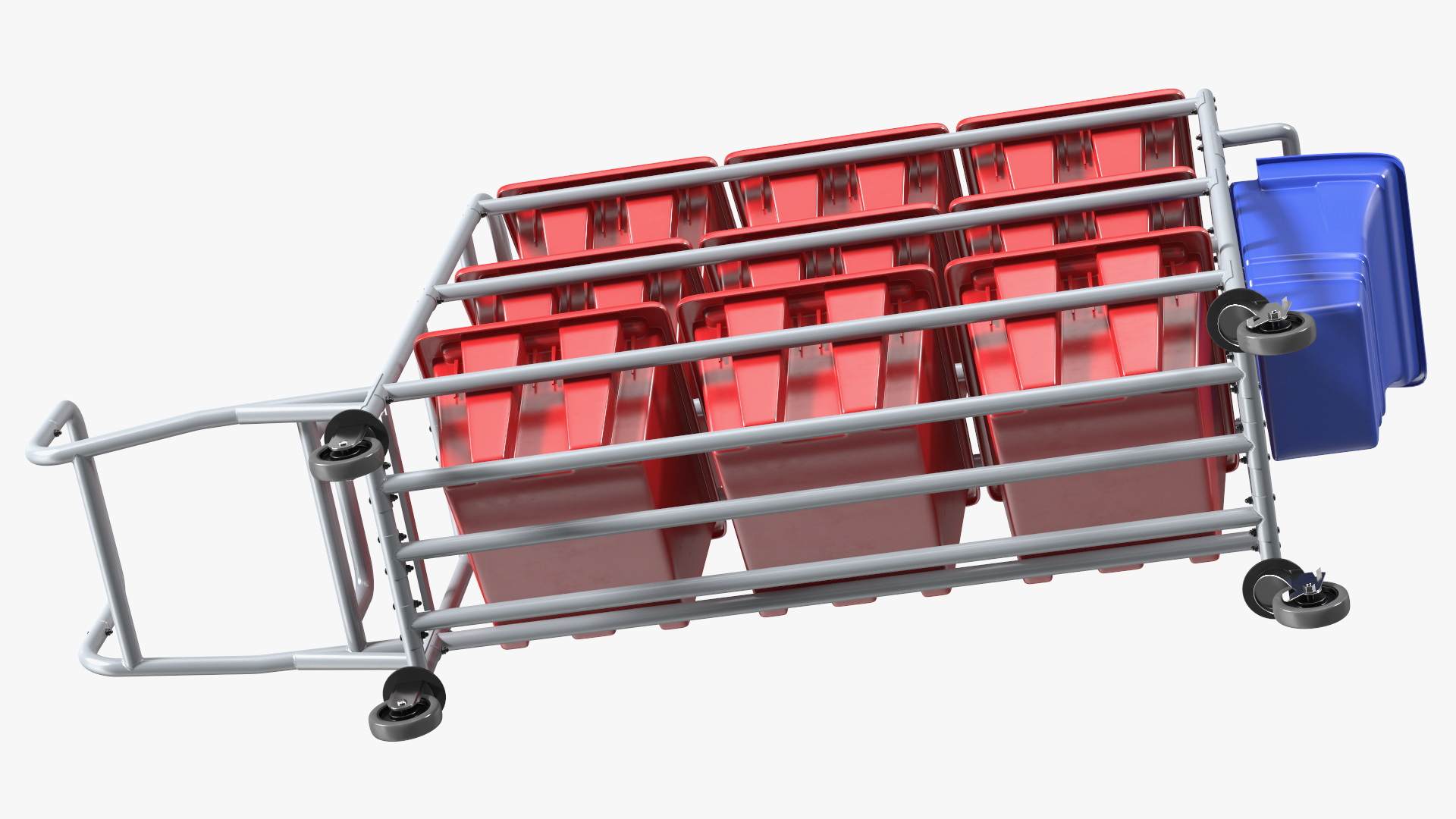 Tote Picking Cart 3D